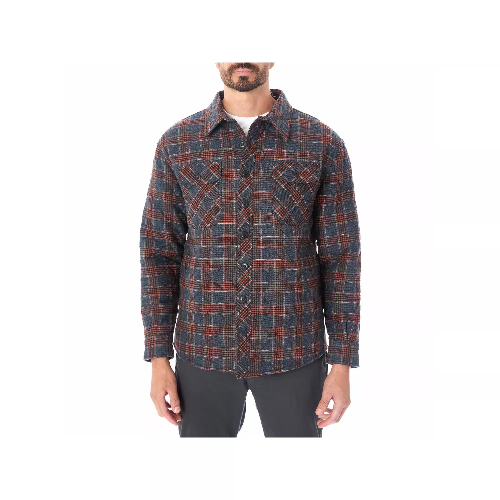 Men's Smith's Workwear Quilted Flannel Shirt Jacket,  Product Image