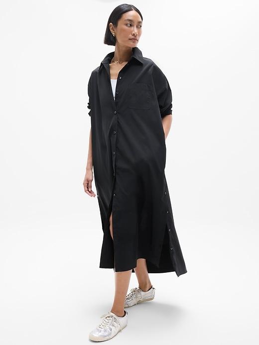 Drift Poplin Long Shirt Dress Product Image