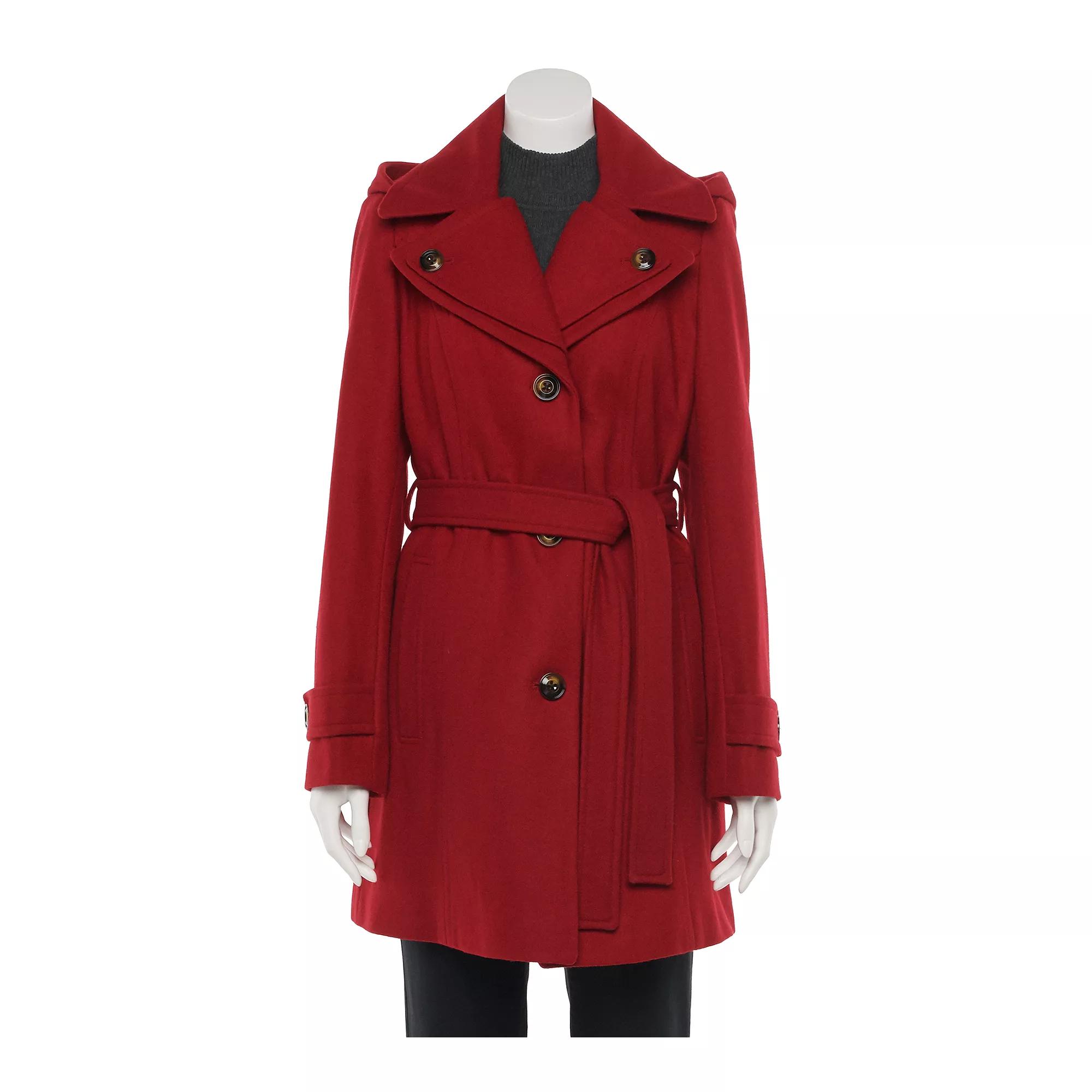 Women's TOWER by London Fog Wool Blend Trench Coat,  Product Image