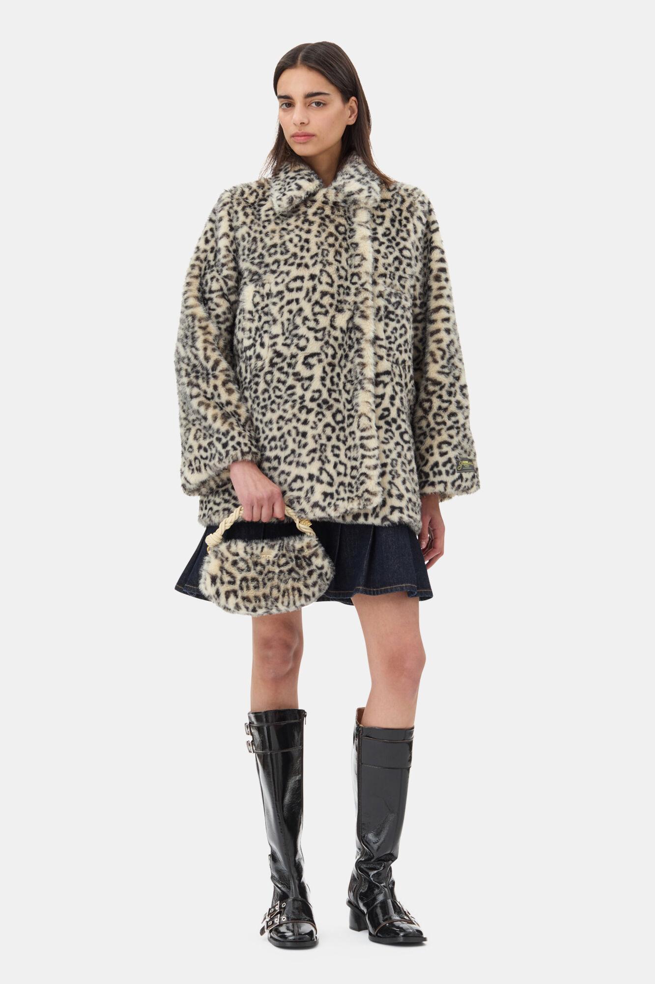 Leopard Faux Fur Jacket Product Image
