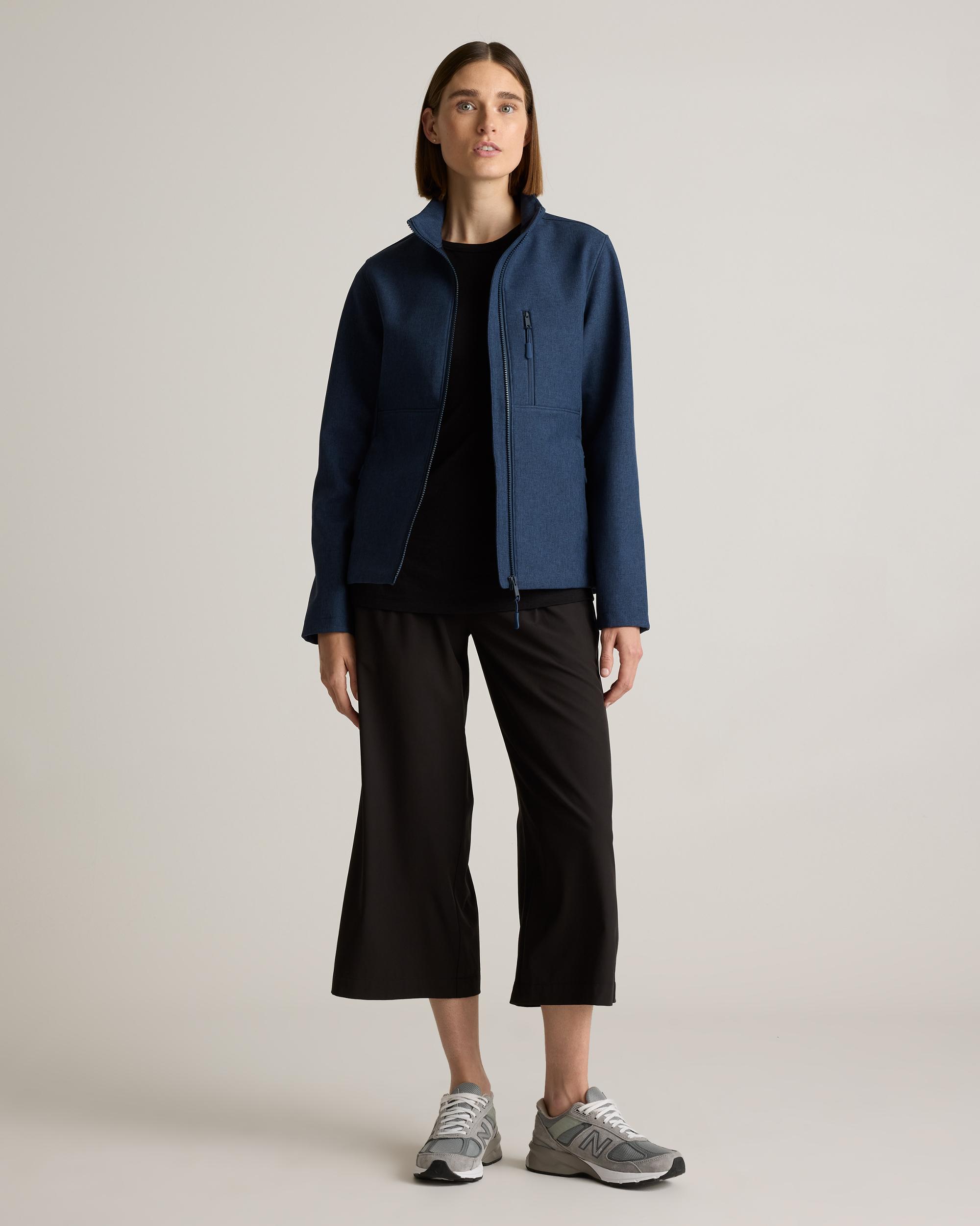 Quince | Women's Softshell Fleece-Lined Full-Zip Jacket Recycled Polyester Product Image