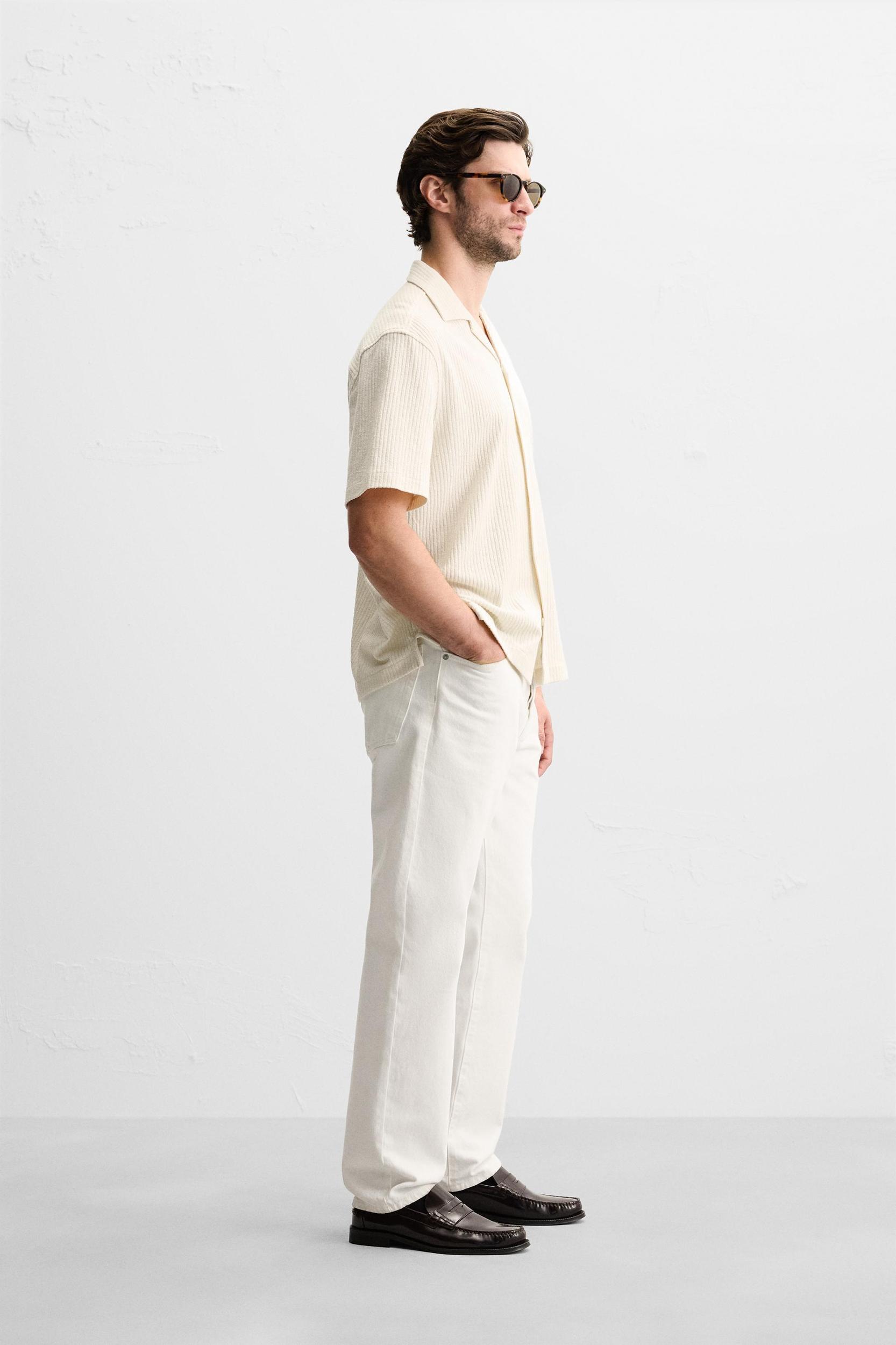 RUFFLED TEXTURED SHIRT Product Image