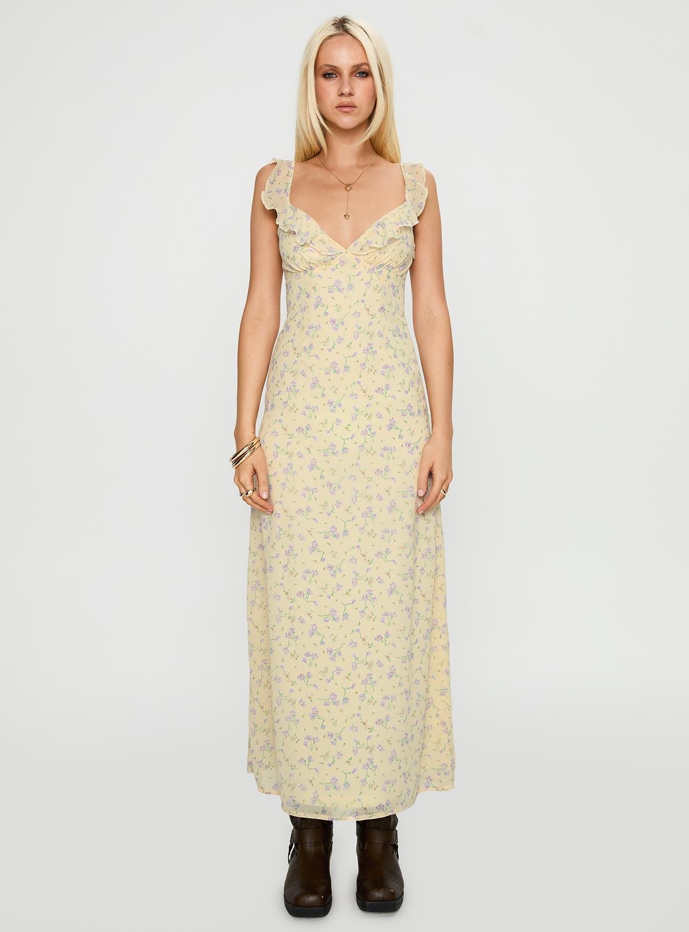 Jayne Frill Maxi Dress Multi Product Image