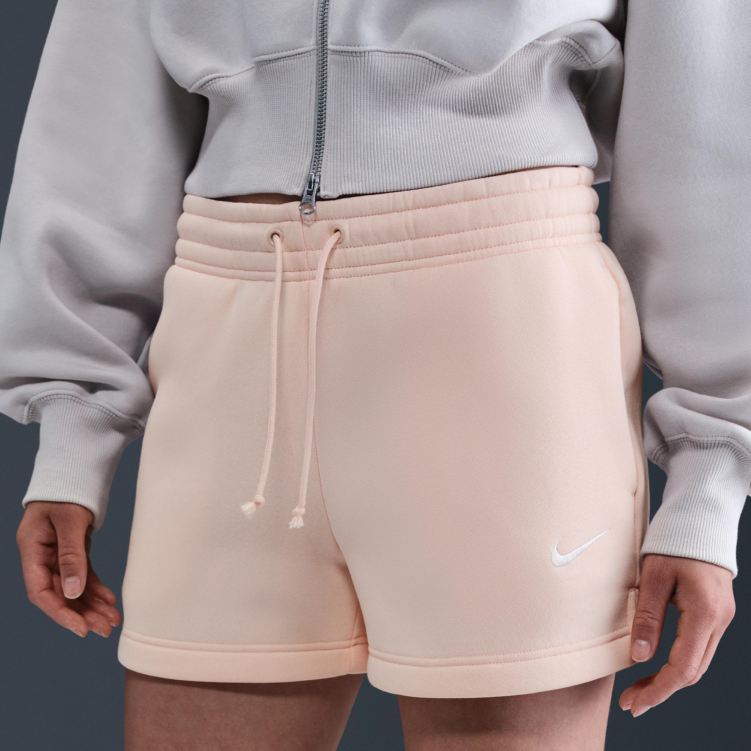 Womens Nike Sportswear Phoenix Fleece Mid-Rise 4 Shorts | IH2108-664 Product Image