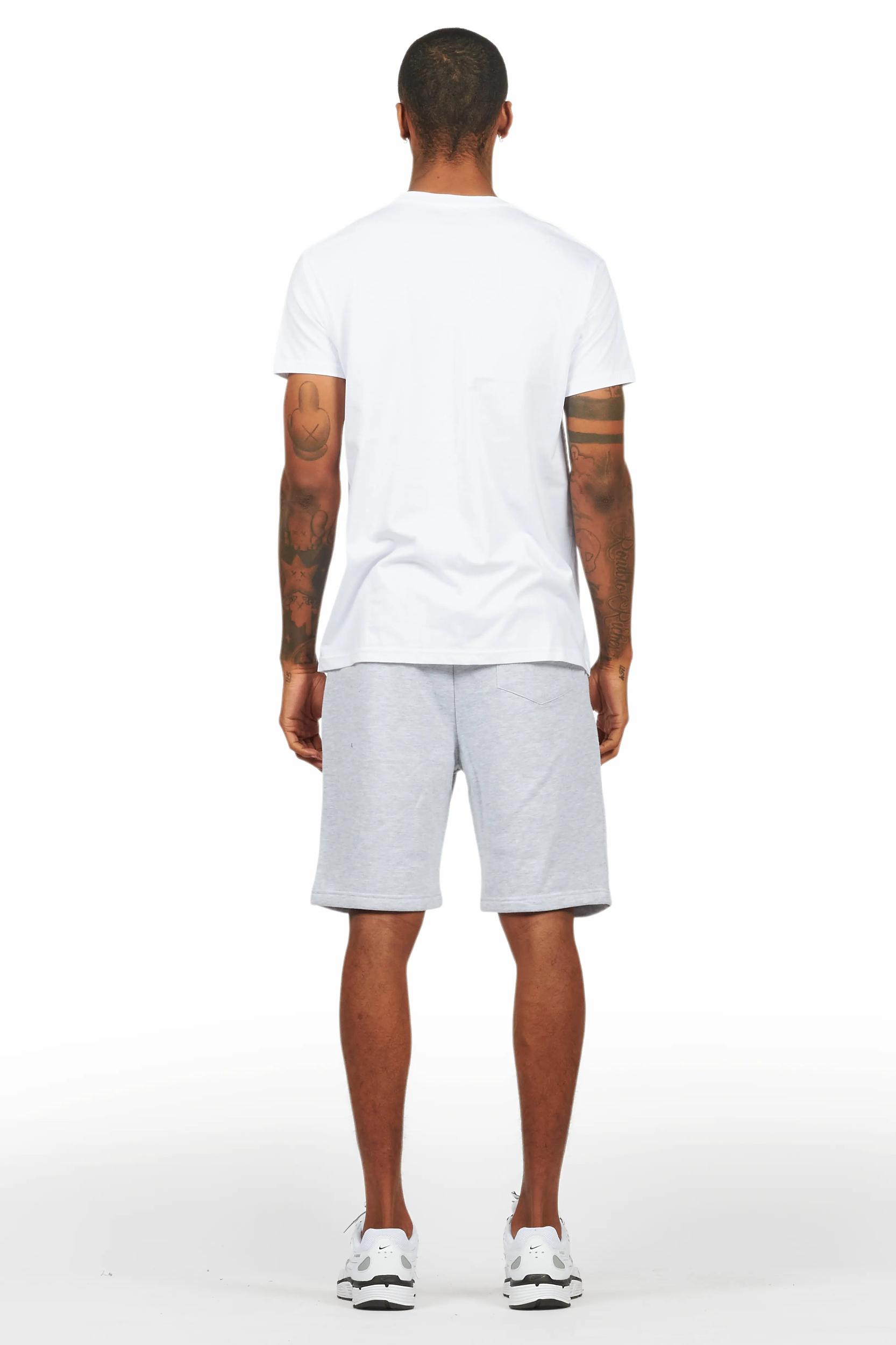 Edel White T-Shirt Short Set Male Product Image
