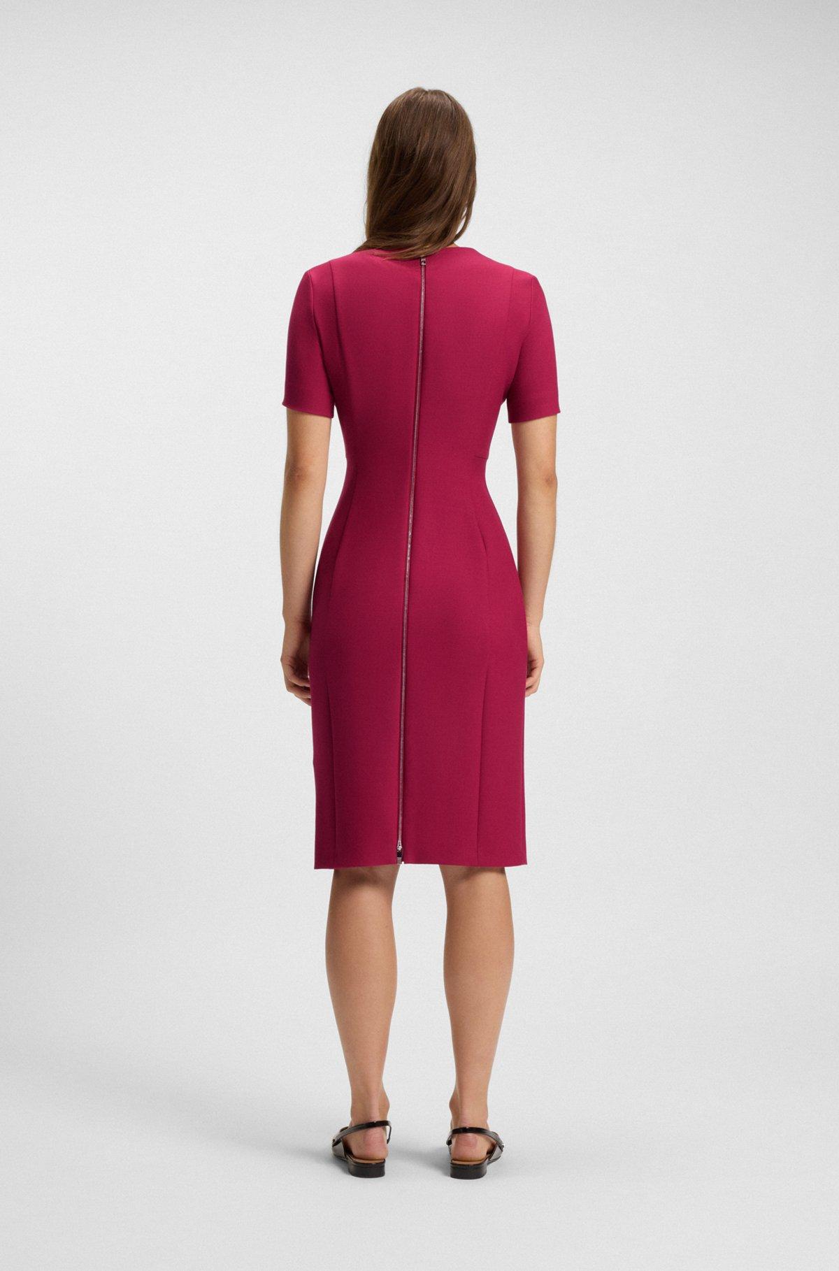 V-neck dress in stretch fabric Product Image