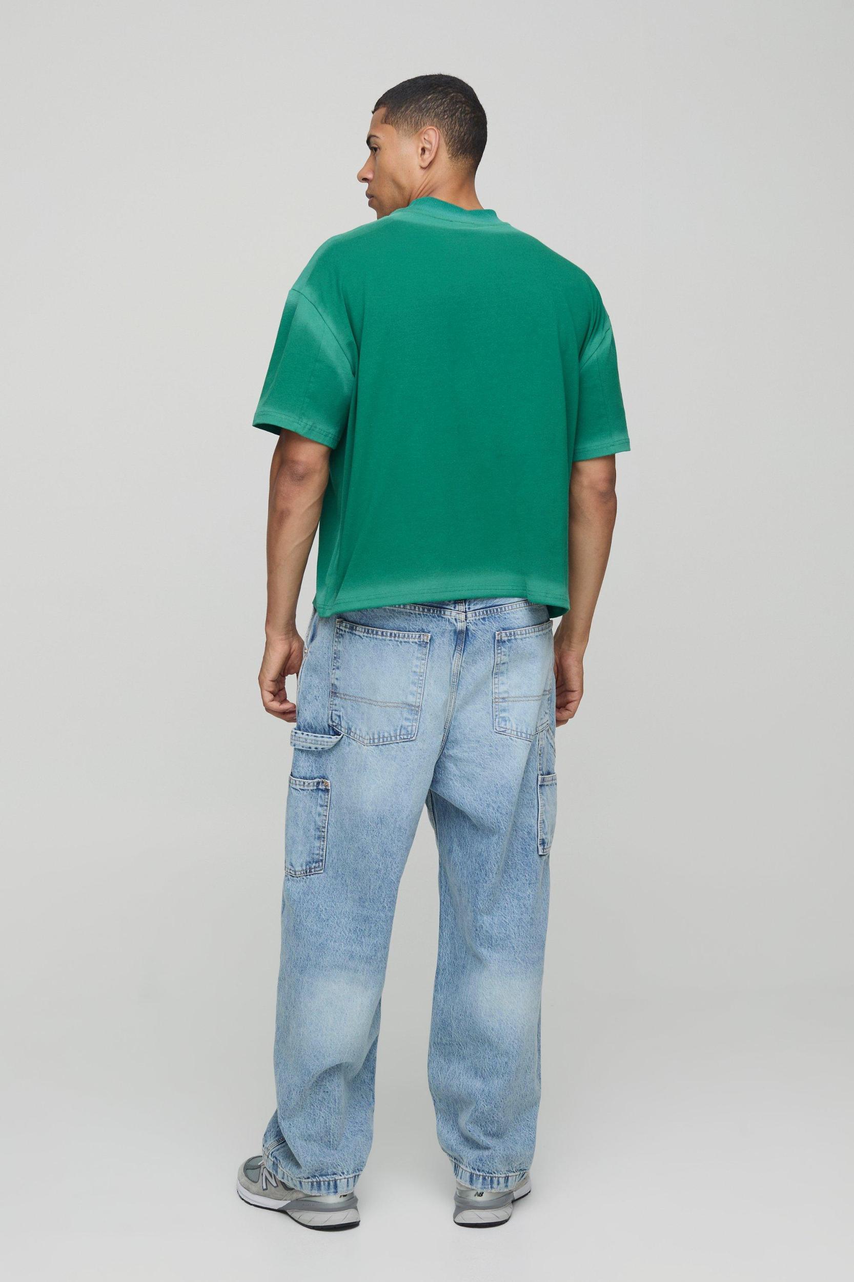 Oversized Boxy Washed Seam T-Shirt | boohooMAN USA Product Image