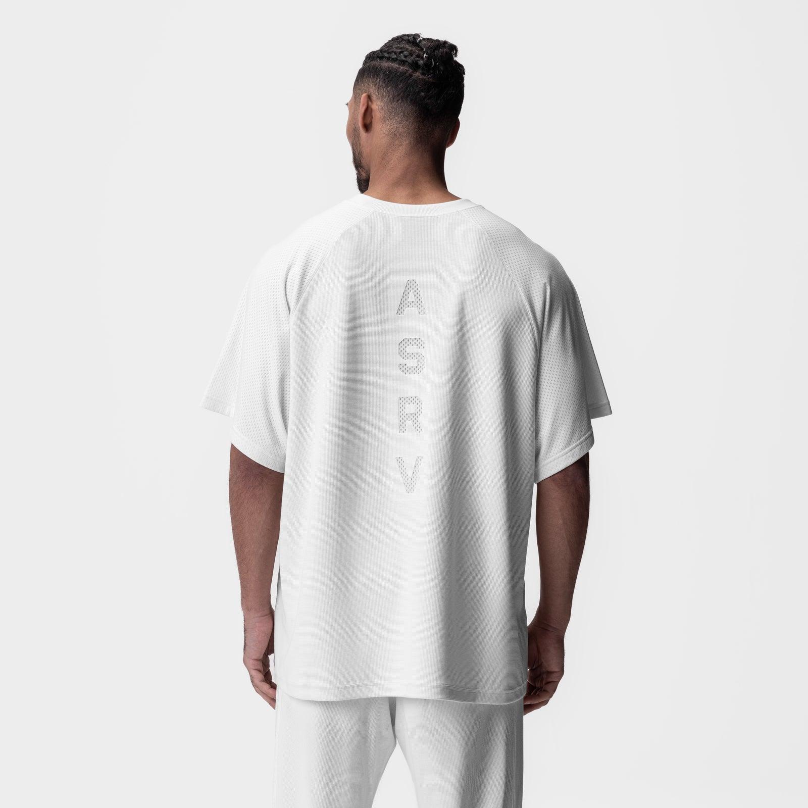 0946. Waffle Knit Oversized Tee - Cream Product Image