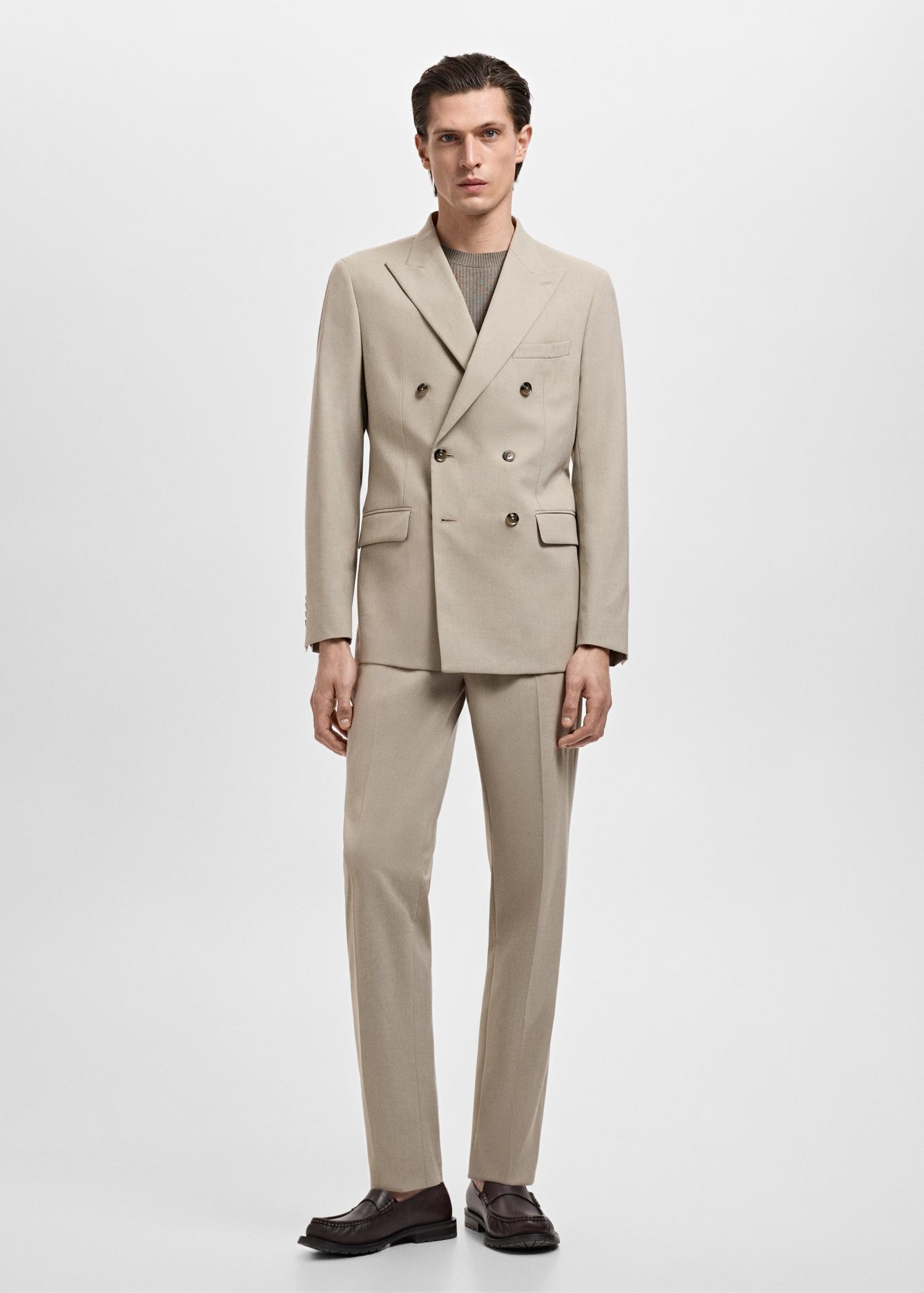 Monaco slim-fit suit pants - Men | MANGO USA Product Image