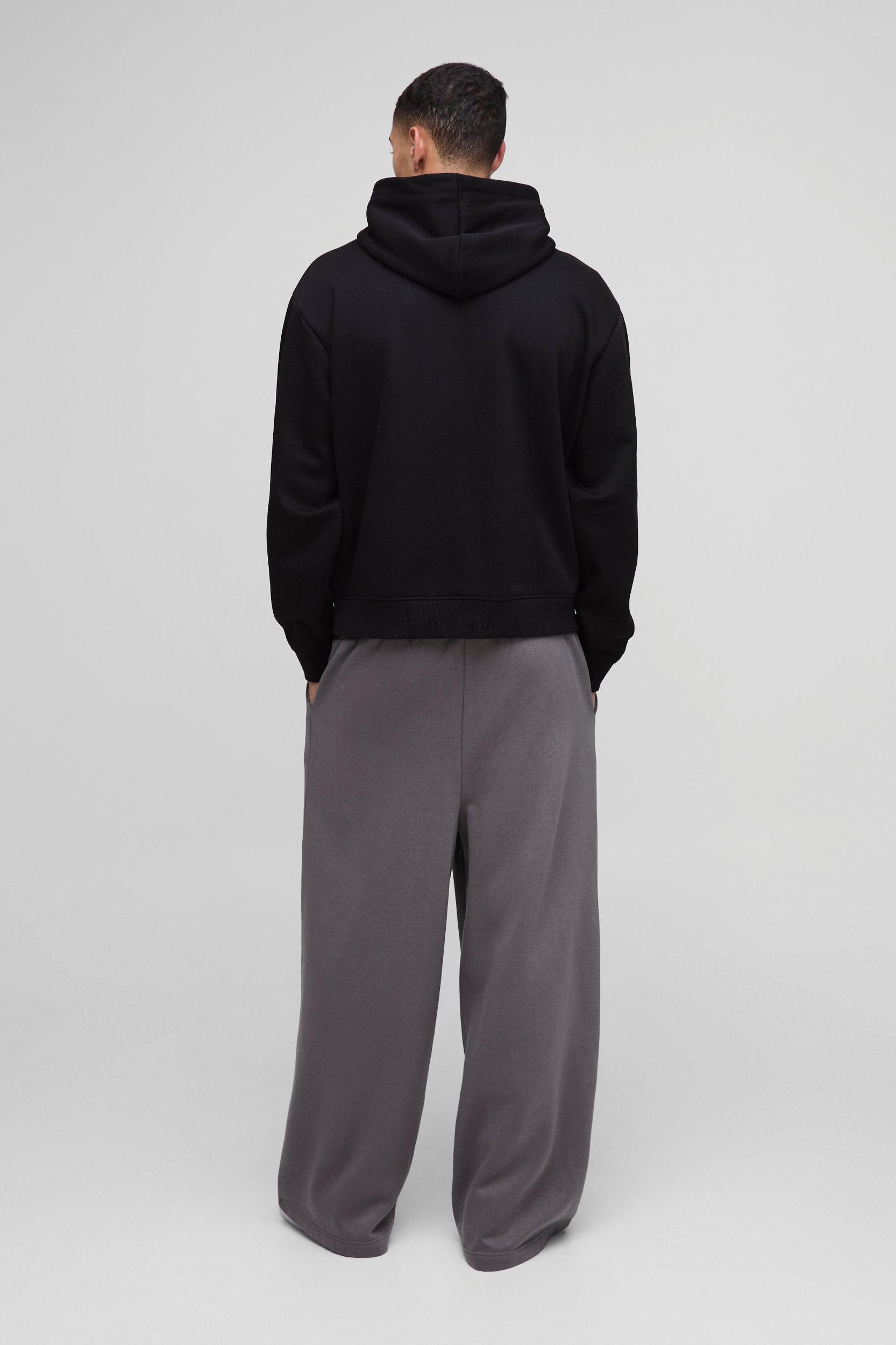 Extreme Wide Leg Grunge Varsity Sweatpants | boohooMAN USA Product Image