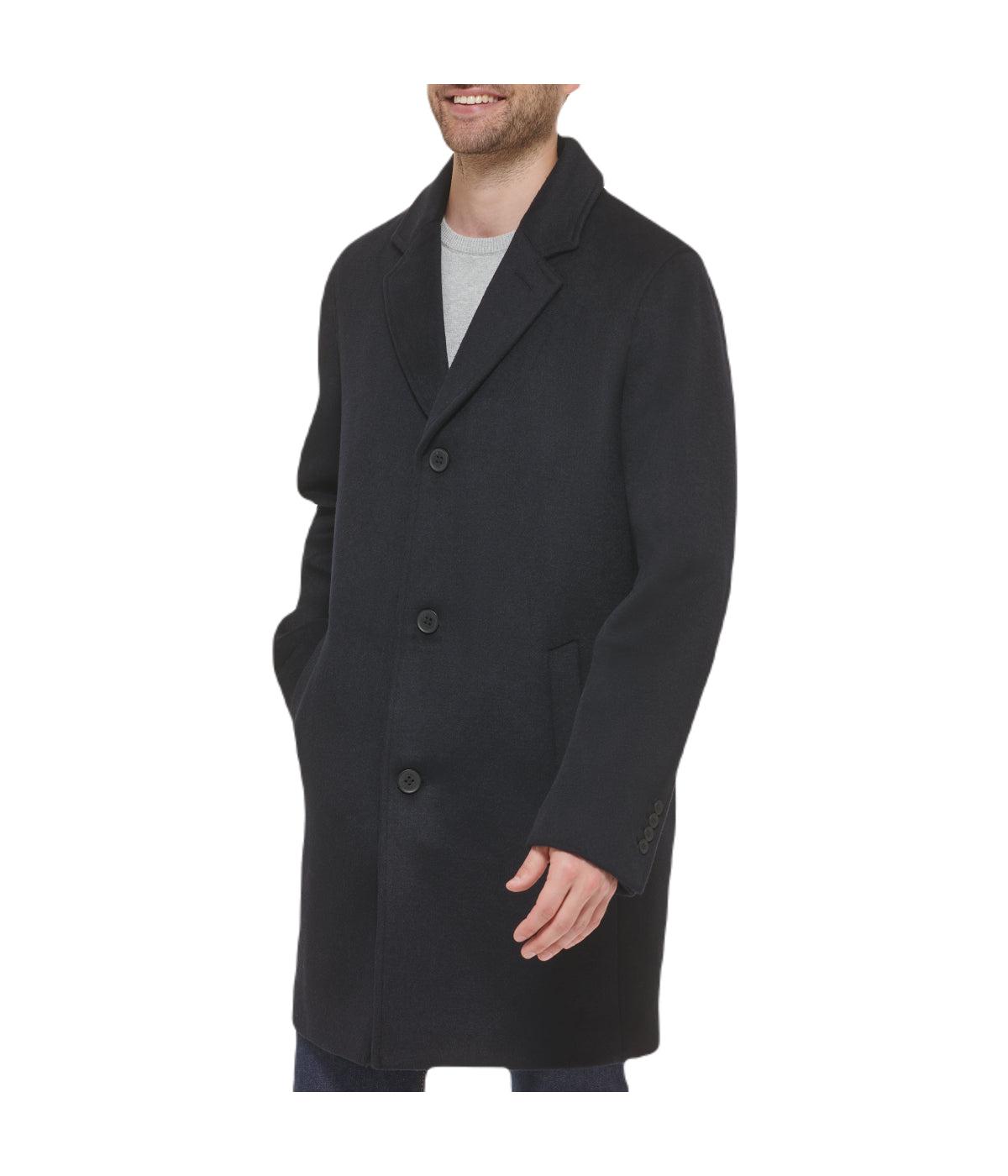 Mens Wool Coat Navy Product Image