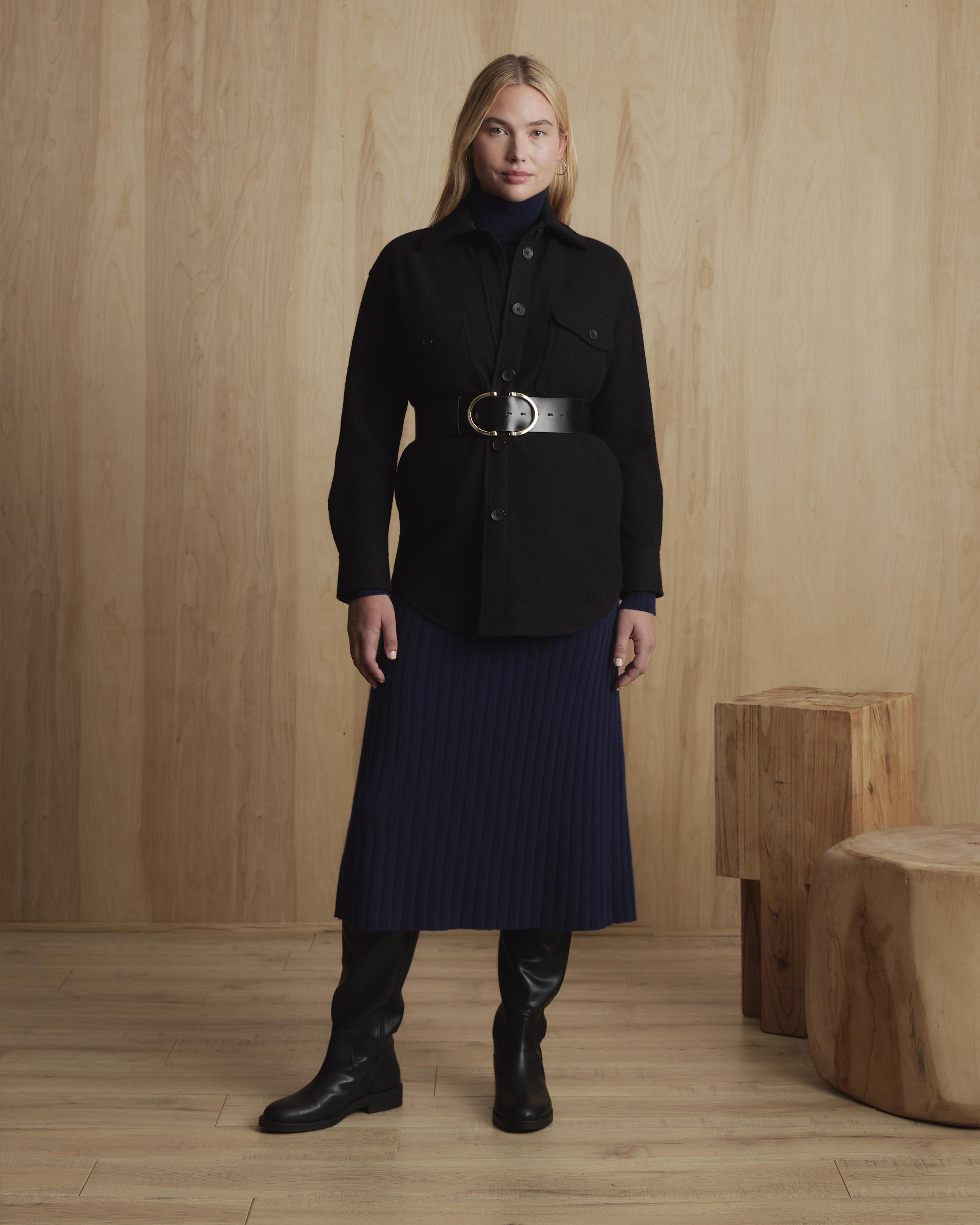 Quince | Women's 100% Merino Wool Shirt Jacket Size XL Product Image