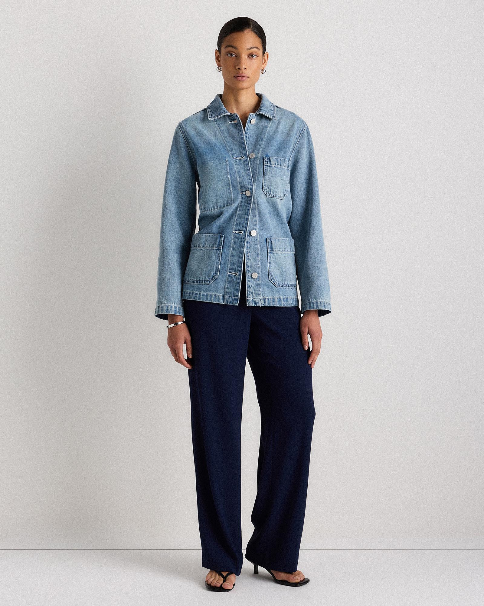 Quince | Women's Denim Chore Jacket Organic Cotton Product Image