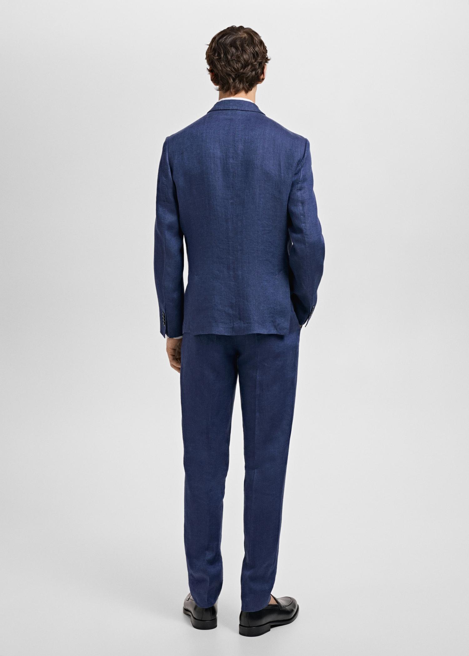 Salerno suit blazer 100% linen slim fit - Men | MANGO USA Product Image