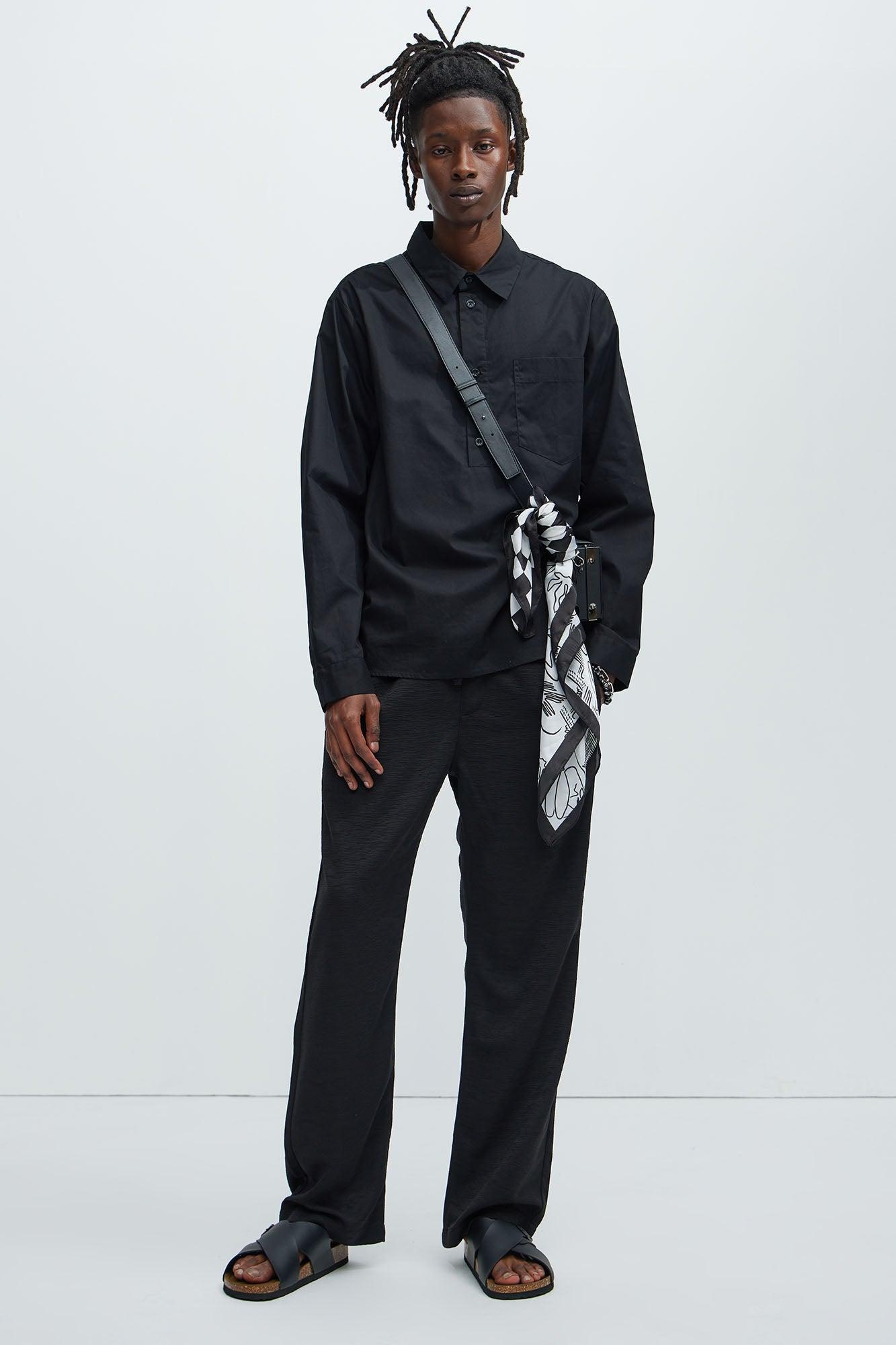 Quick Popover Shirt - Black Product Image