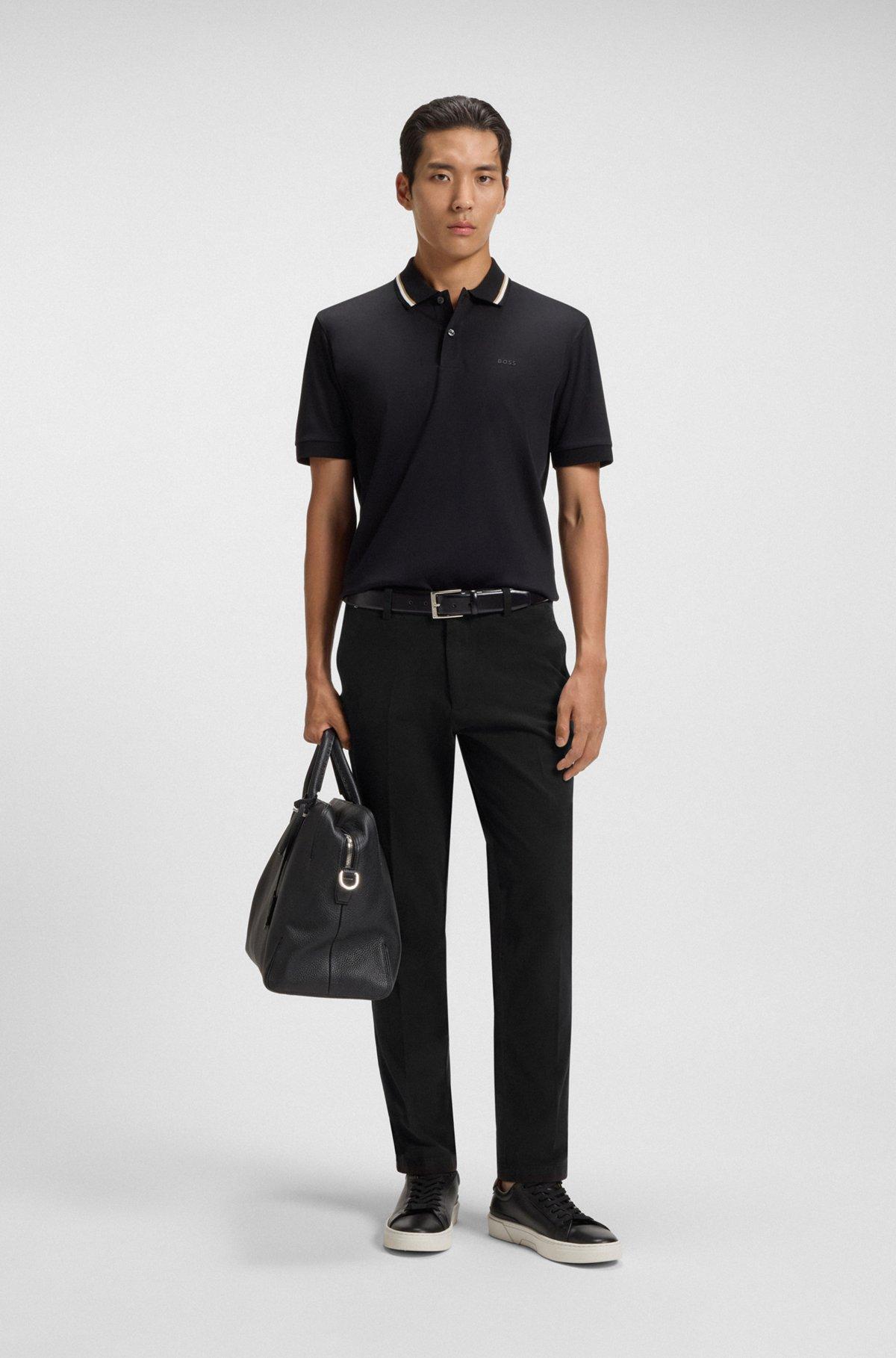 Slim-fit trousers in stretch-cotton twill Product Image