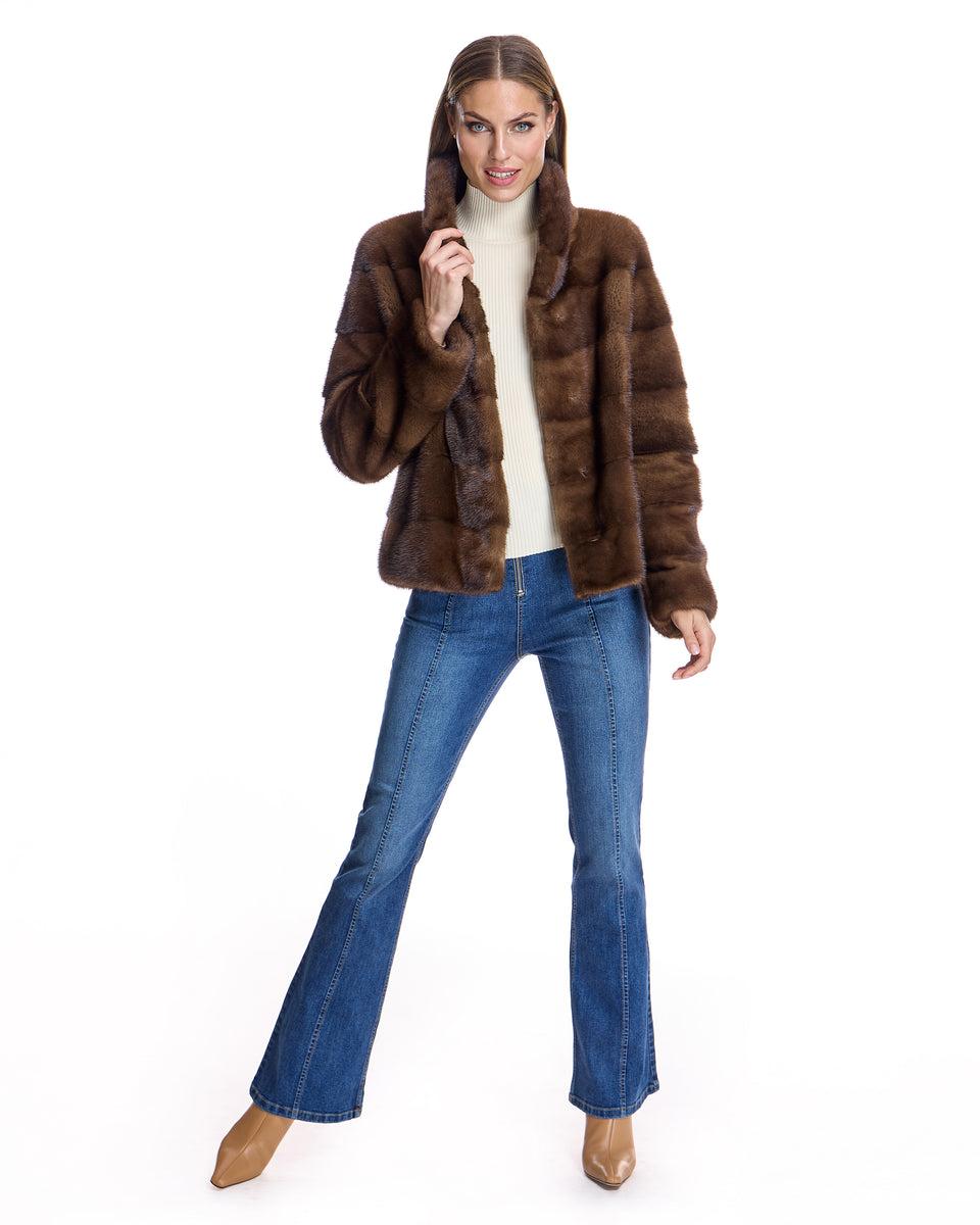Horizontal Mink Jacket Product Image