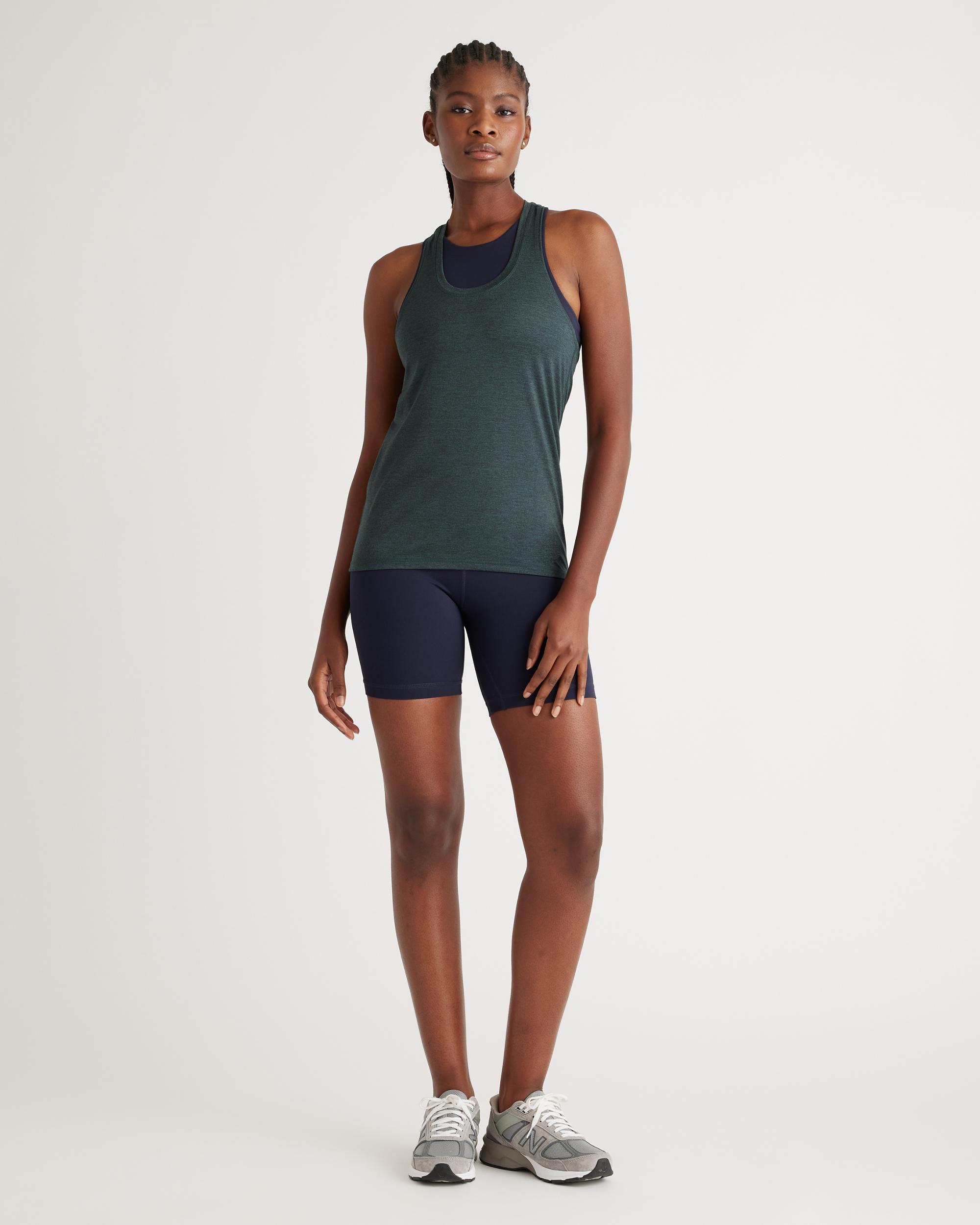 Quince | Women's Flowknit Breeze Racerback Tank Top Recycled Poly with Stretch Product Image