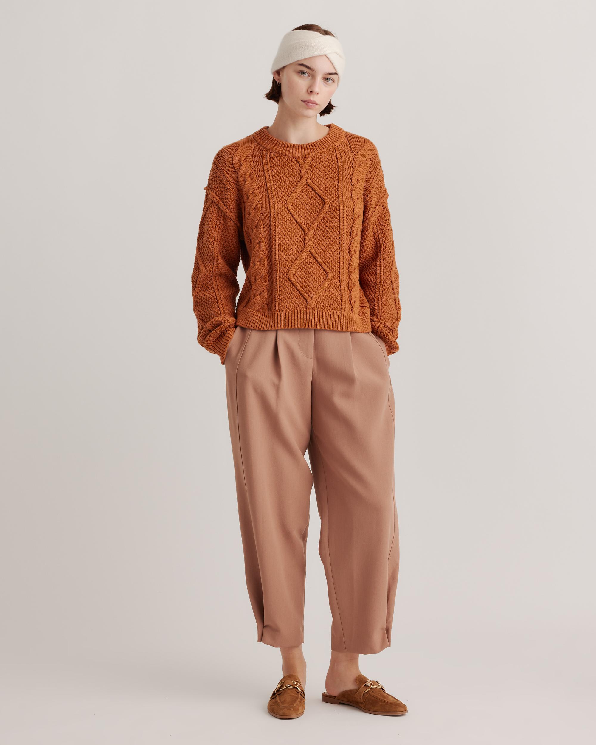 Quince | Women's Mongolian Cashmere Twist HeadBand Rings Product Image