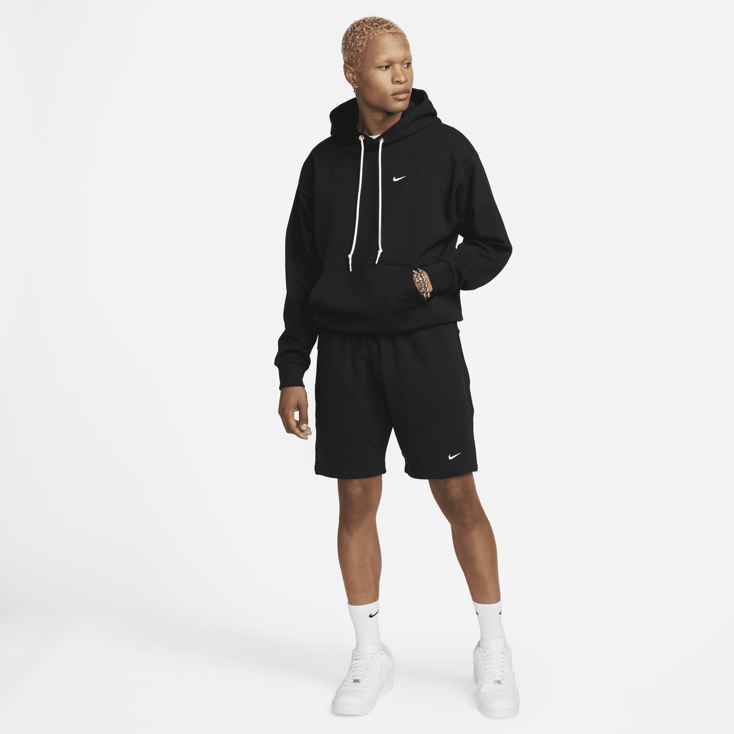 Nike Mens Solo Swoosh French Terry Pullover Hoodie | DX0813-010 Product Image
