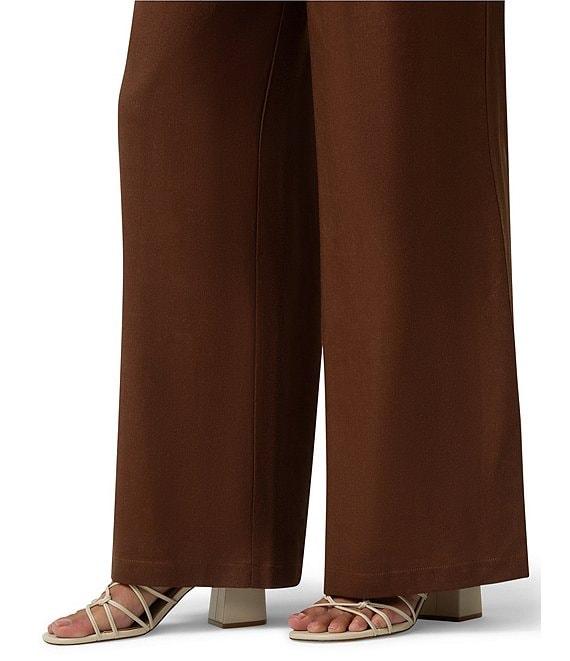 HUE Coastal Linen Palazzo Pants Product Image