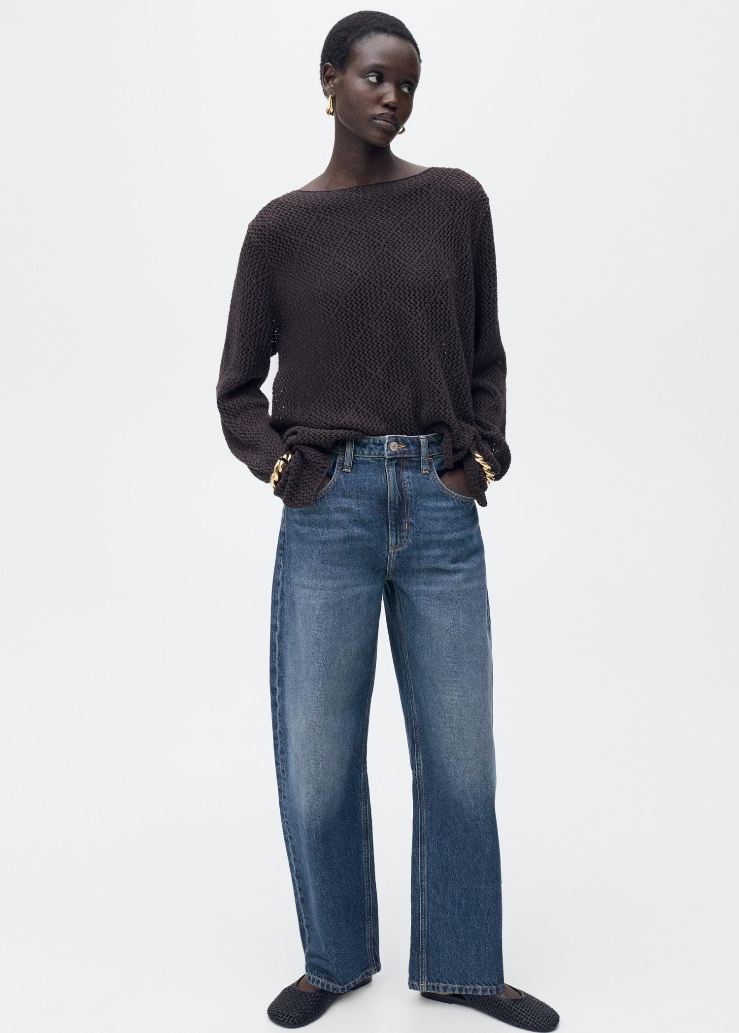 High-rise balloon jeans - Women | MANGO USA Product Image