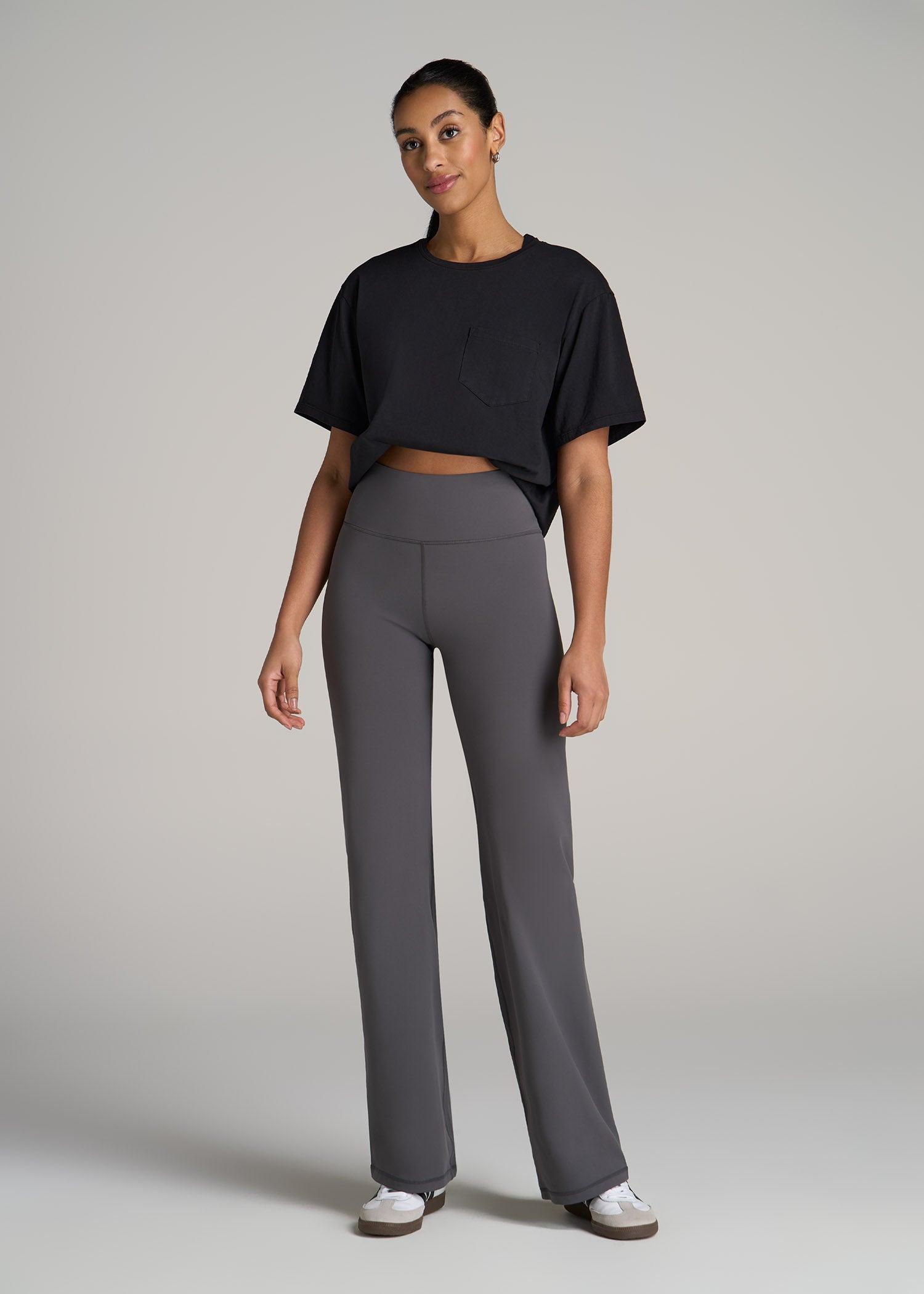 Balance Wide-Leg Pants for Tall Women in Charcoal Female Product Image