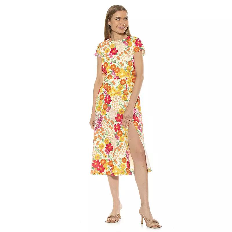 Women's ALEXIA ADMOR Lily High-Slit Midi Dress,  Product Image