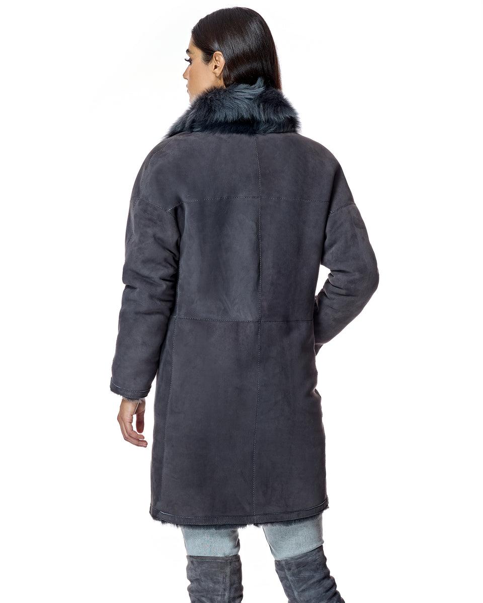 Julia & Stella by Maximilian Reversible Shearling Jacket-Maximilian Product Image