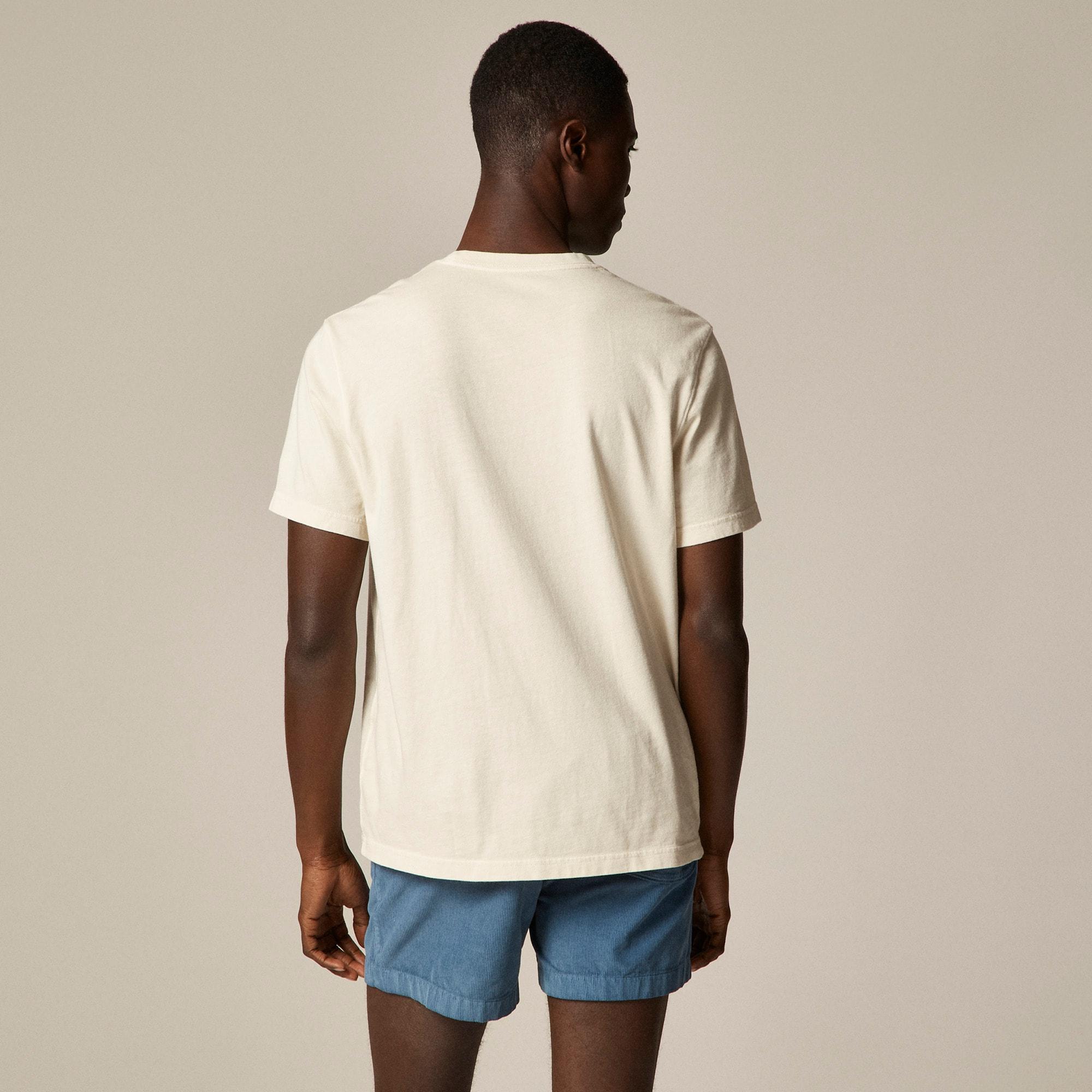 Vintage-wash cotton graphic T-shirt Product Image