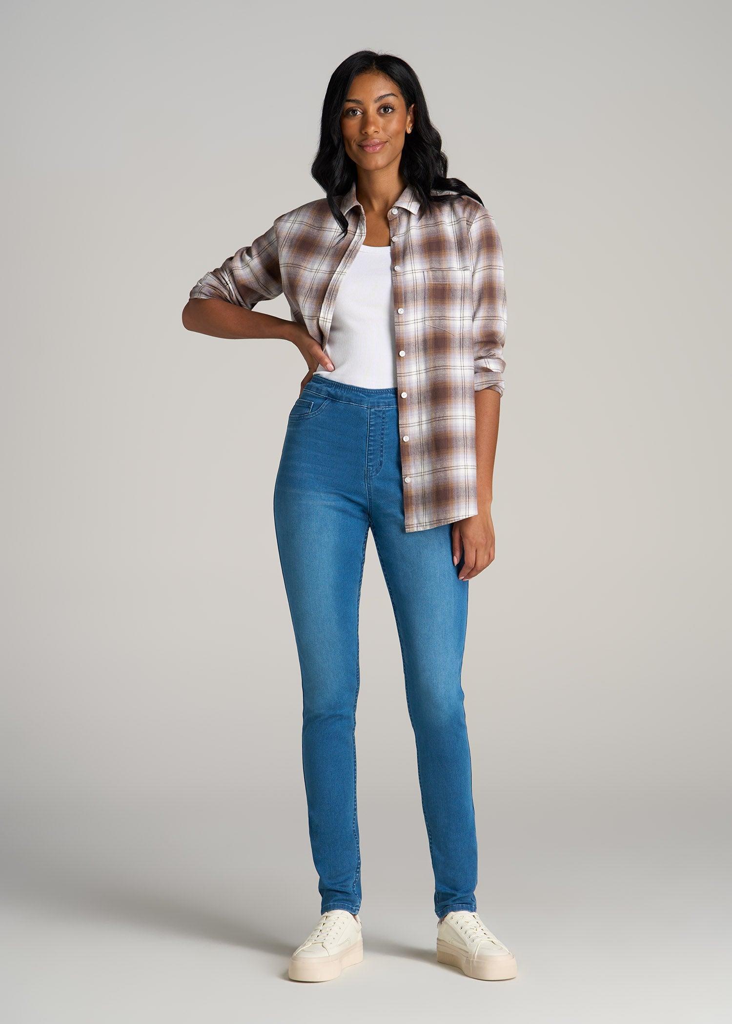 Jeggings for Tall Women in Classic Mid Blue Female Product Image