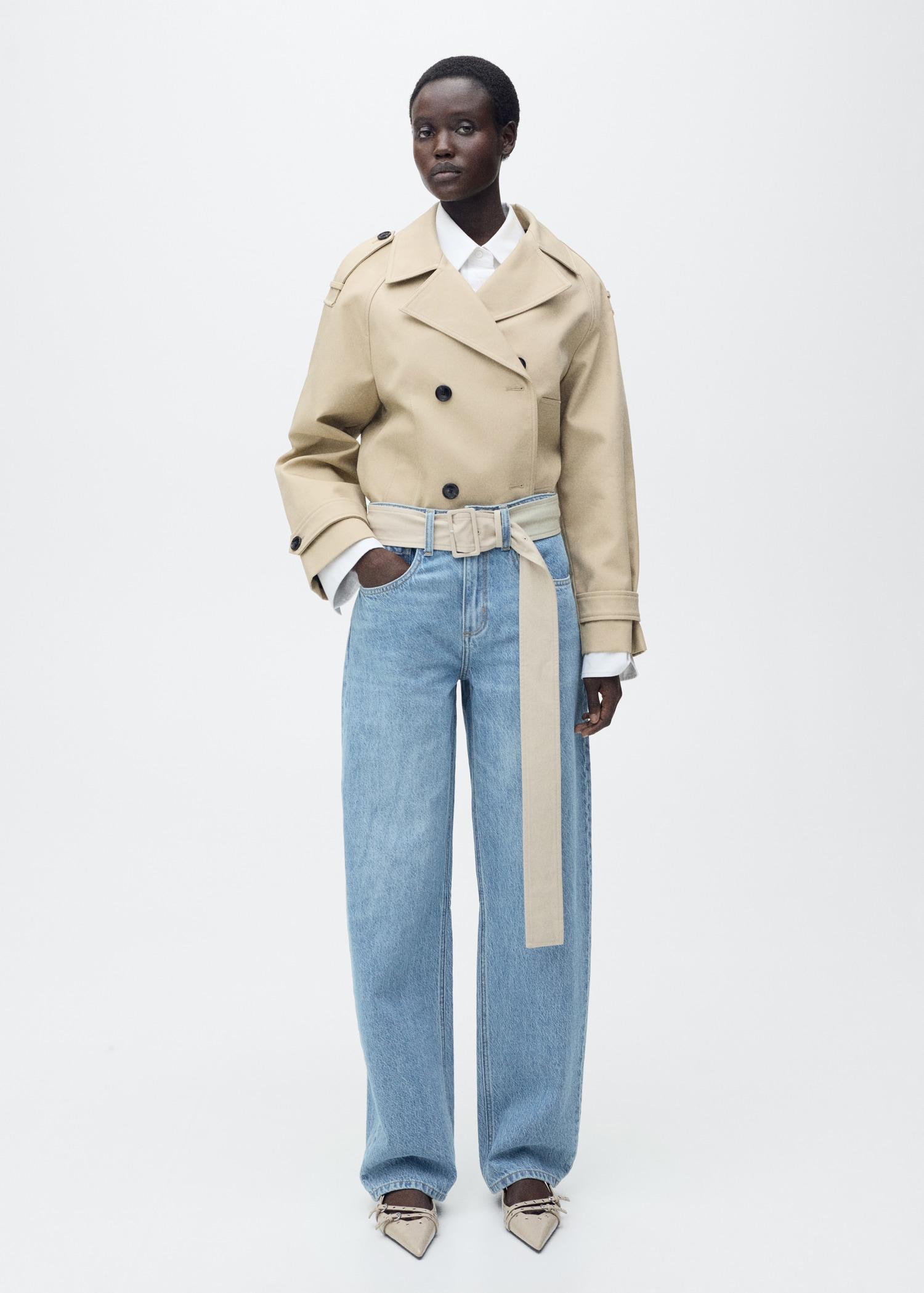 High-rise balloon jeans - Women | MANGO USA Product Image