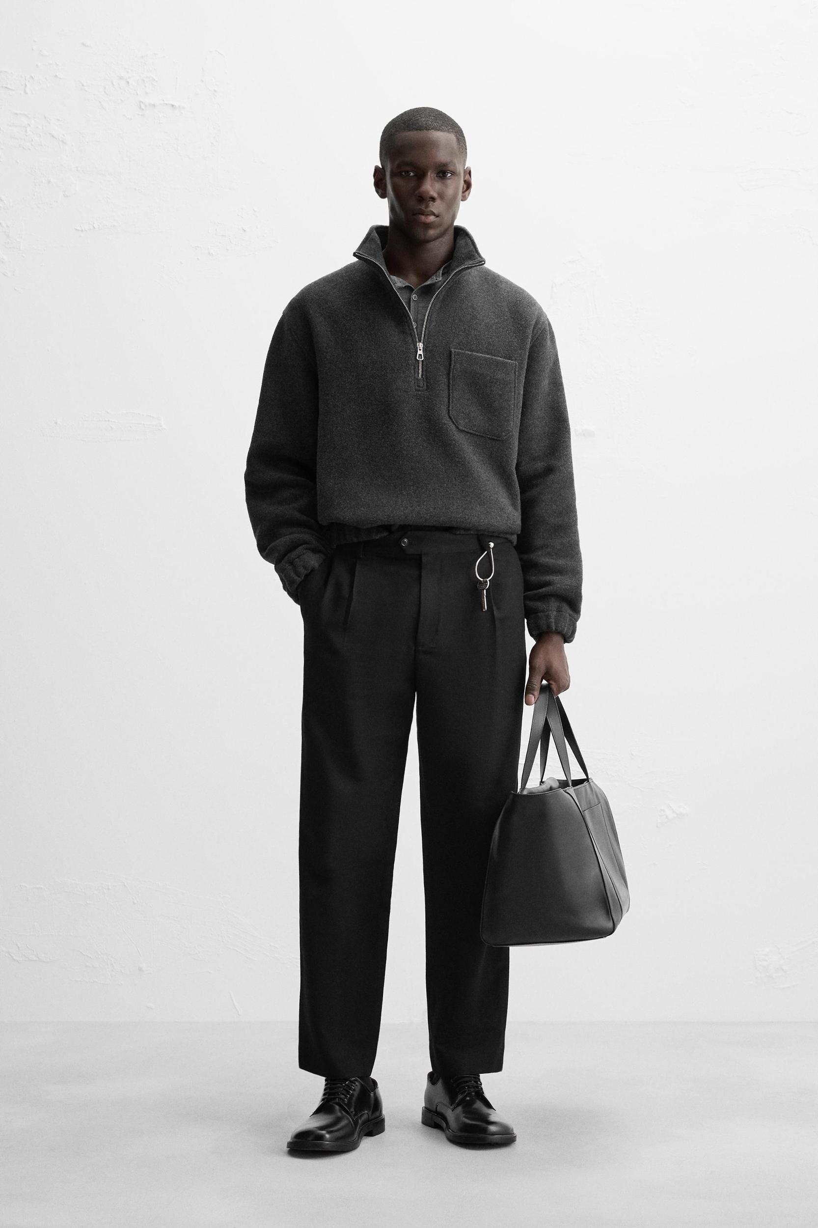 QUARTER ZIP FLEECE SWEATSHIRT Product Image