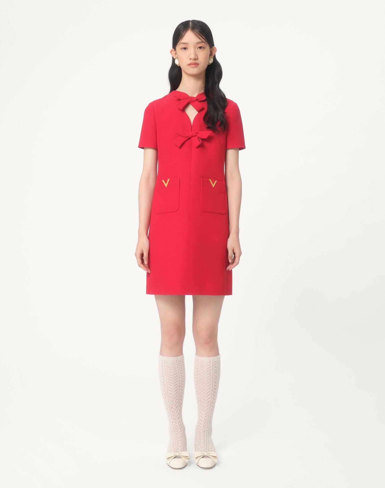 Crepe Couture Short Dress  Product Image