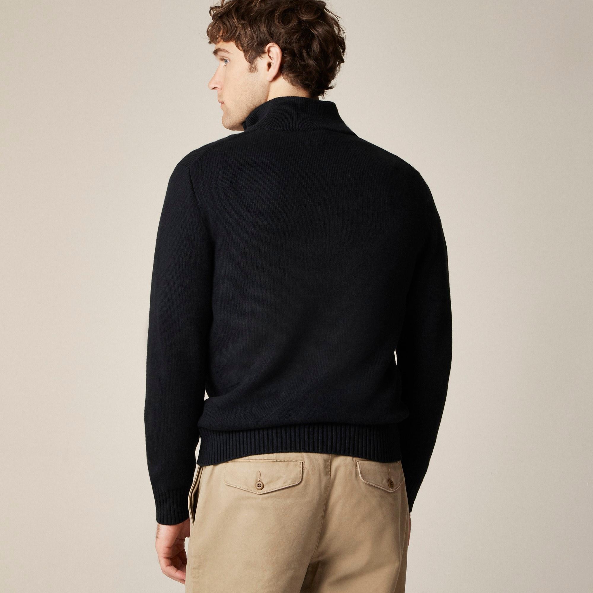 Heritage cotton half-zip sweater Product Image