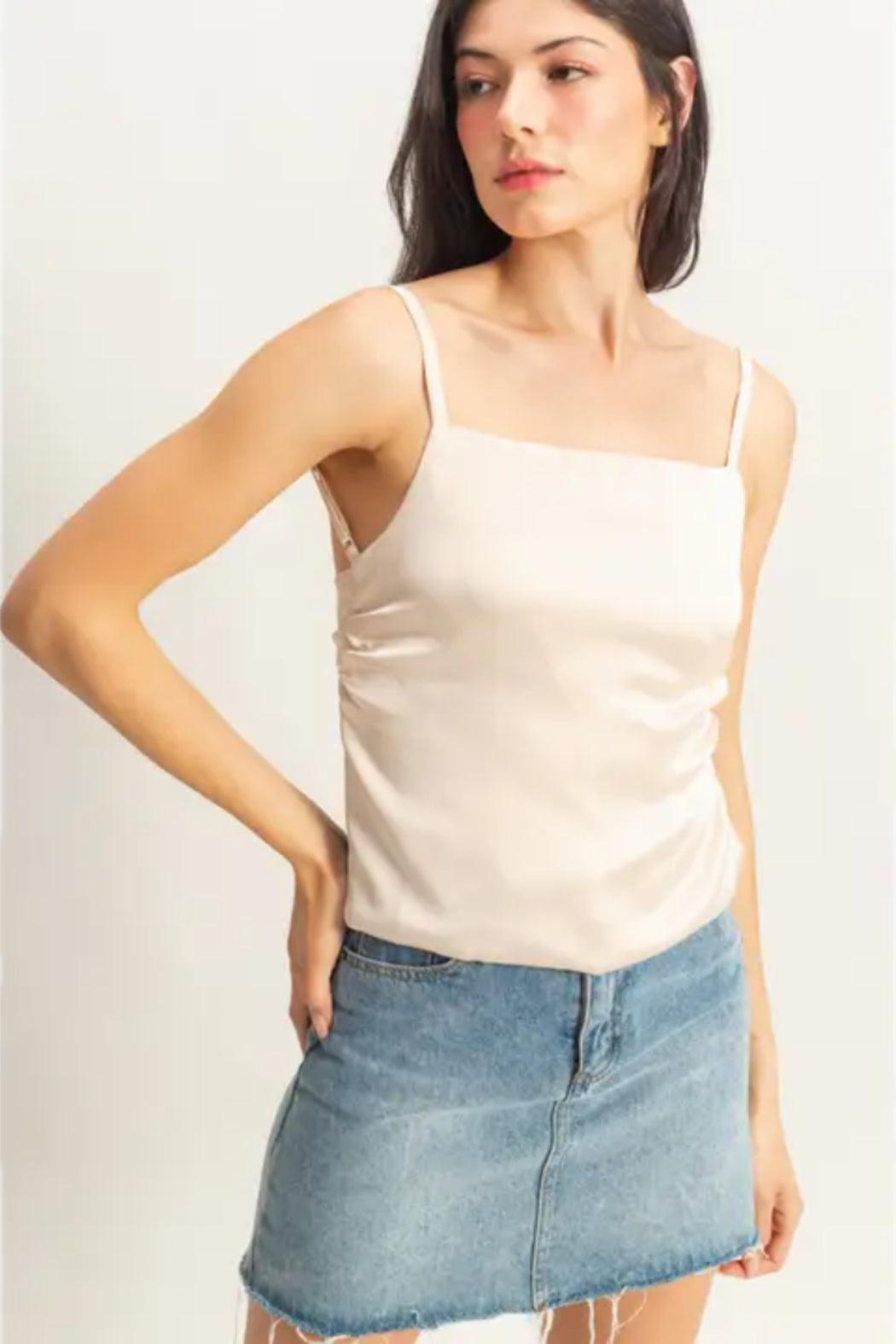 Satin Halter Top Product Image