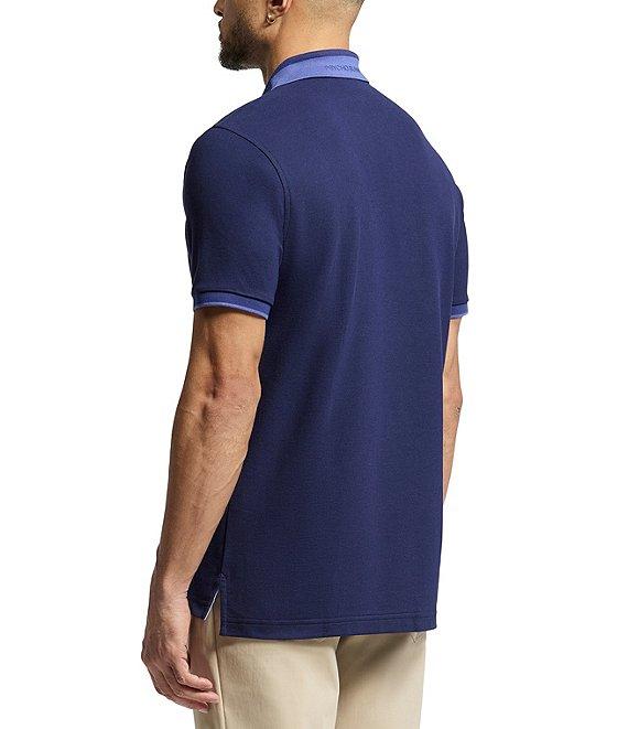 Psycho Bunny New Castle Pique Short Sleeve Contrast Collar Polo Shirt Product Image