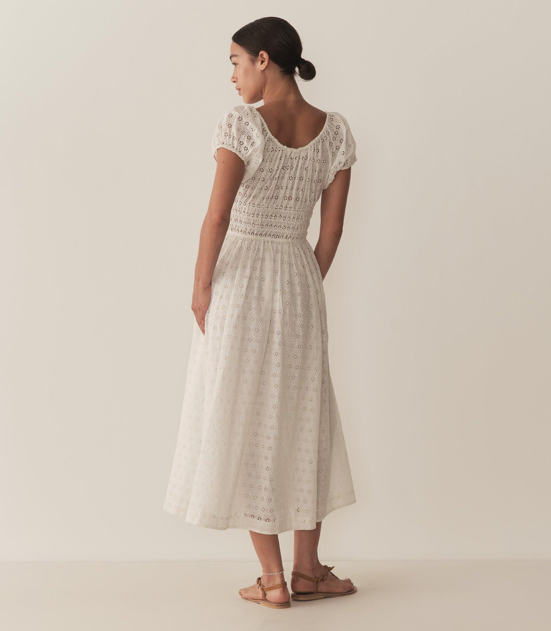 QUINN DRESS -- SALT EYELET Product Image