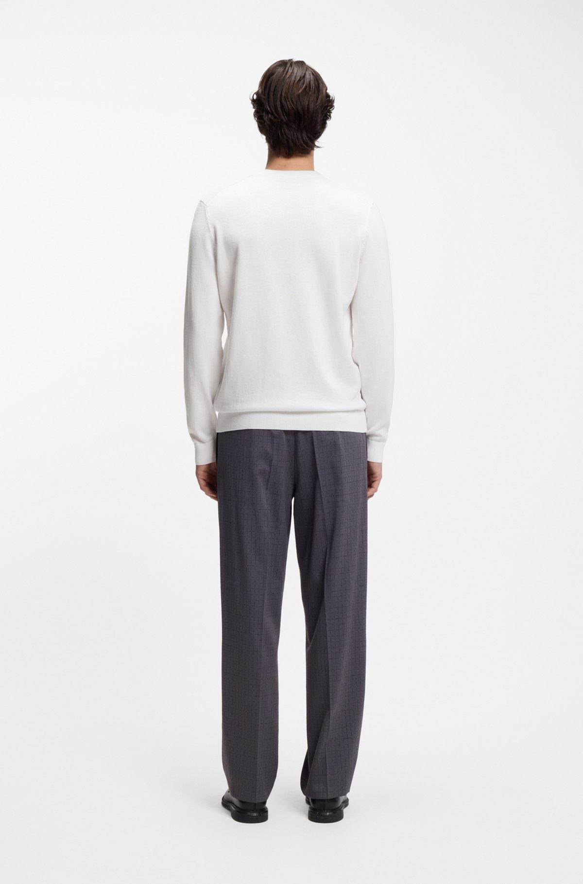 Logo-detail sweater in cotton Product Image
