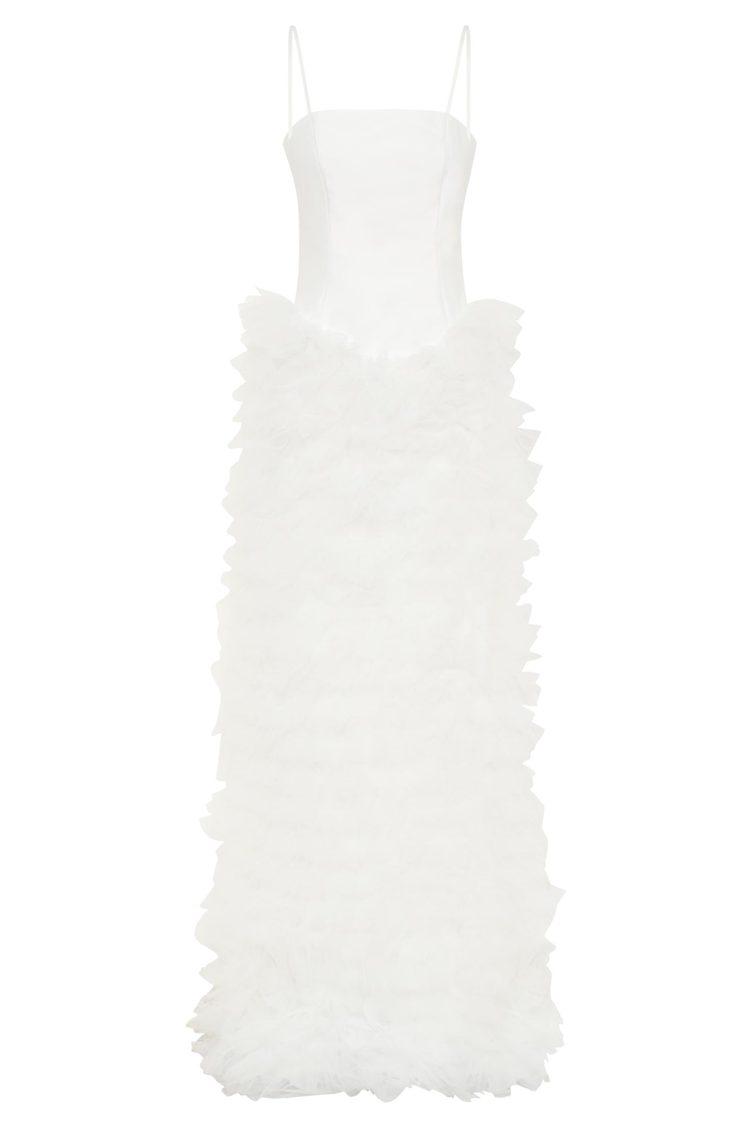 Magnolia Tiered Ruffle Maxi Dress - Ivory Product Image