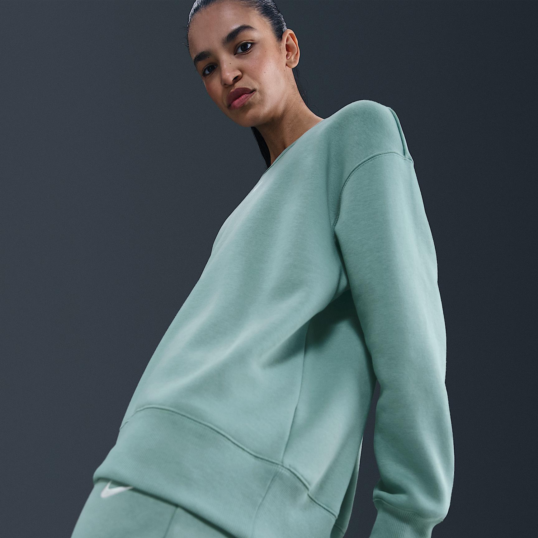 Womens Nike Sportswear Phoenix Fleece Oversized Crew-Neck Sweatshirt | FZ4270-036 Product Image