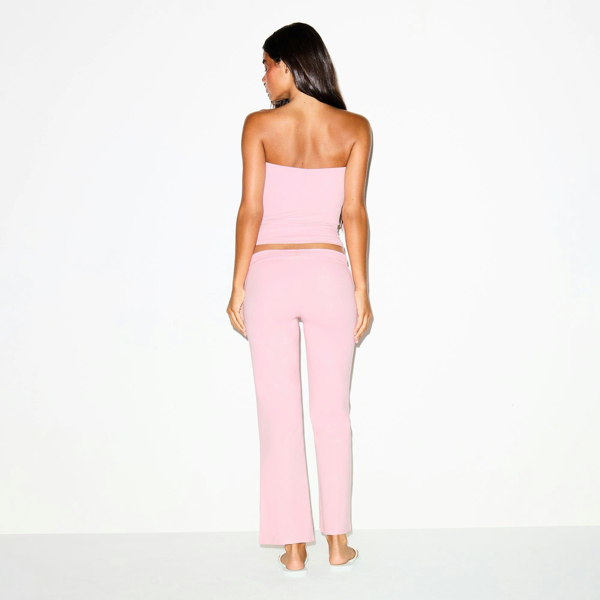 COTTON JERSEY LOW RISE CROP PANT | HALITE Product Image