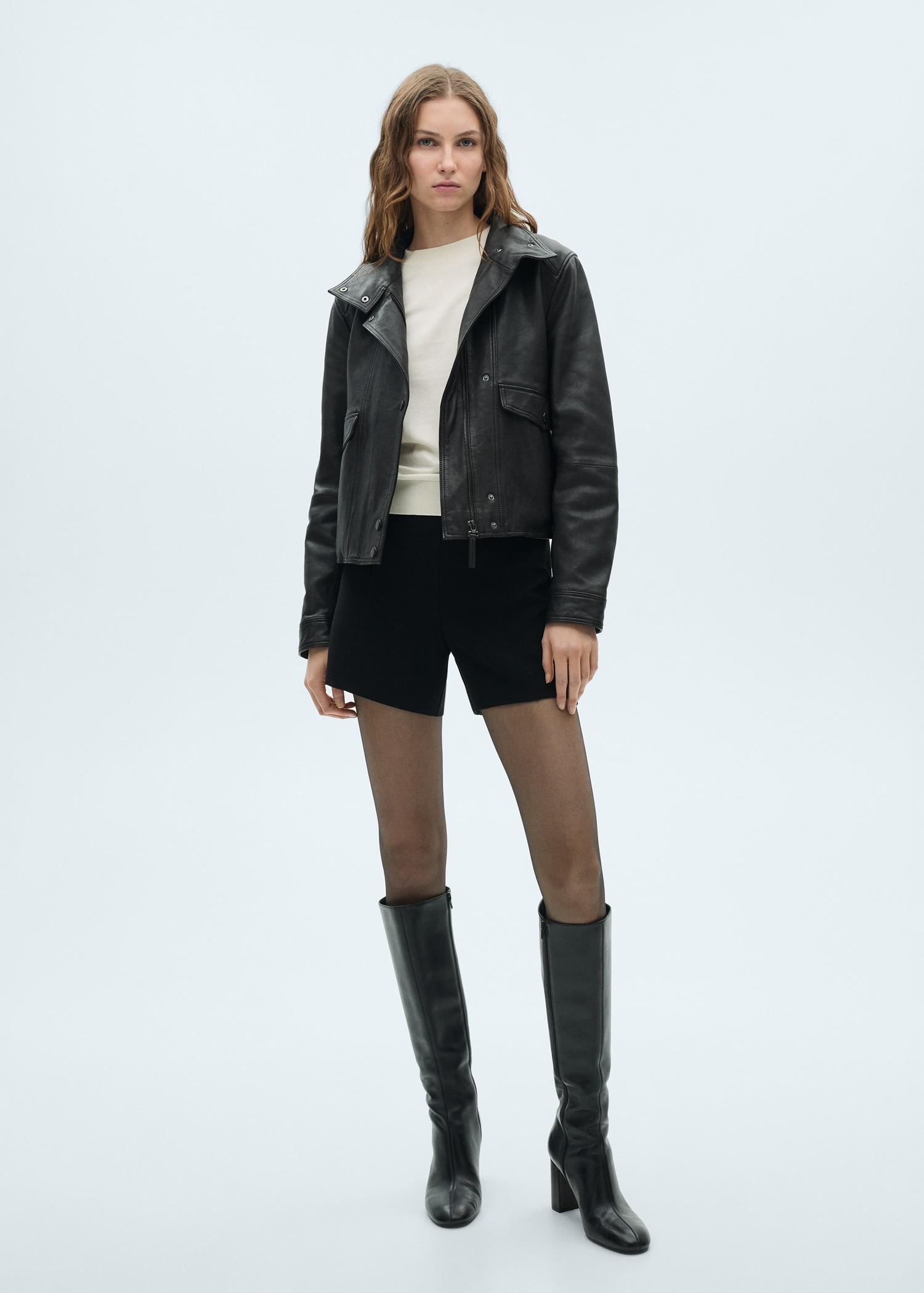 Silk-blend knitted sweater - Women | MANGO USA Product Image