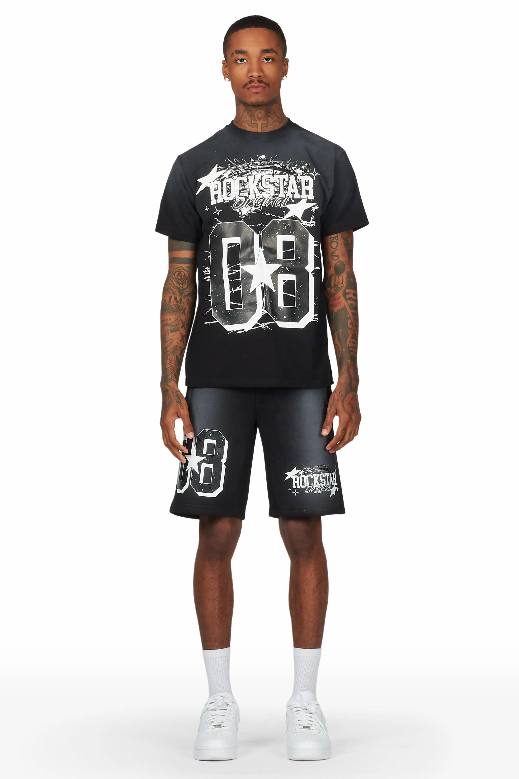 Allstar Black T-Shirt Short Set Male Product Image