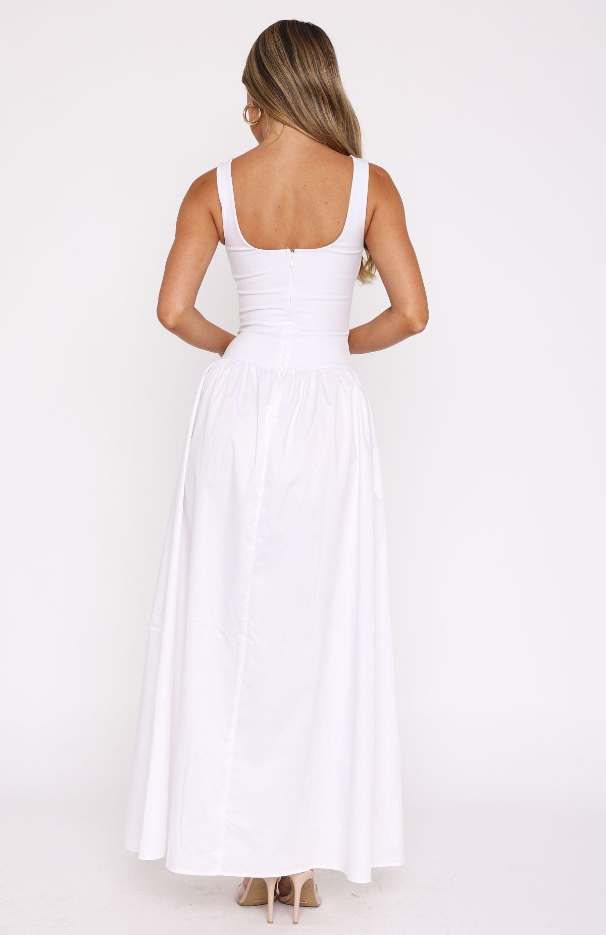 Summer Delight Maxi Dress White Product Image