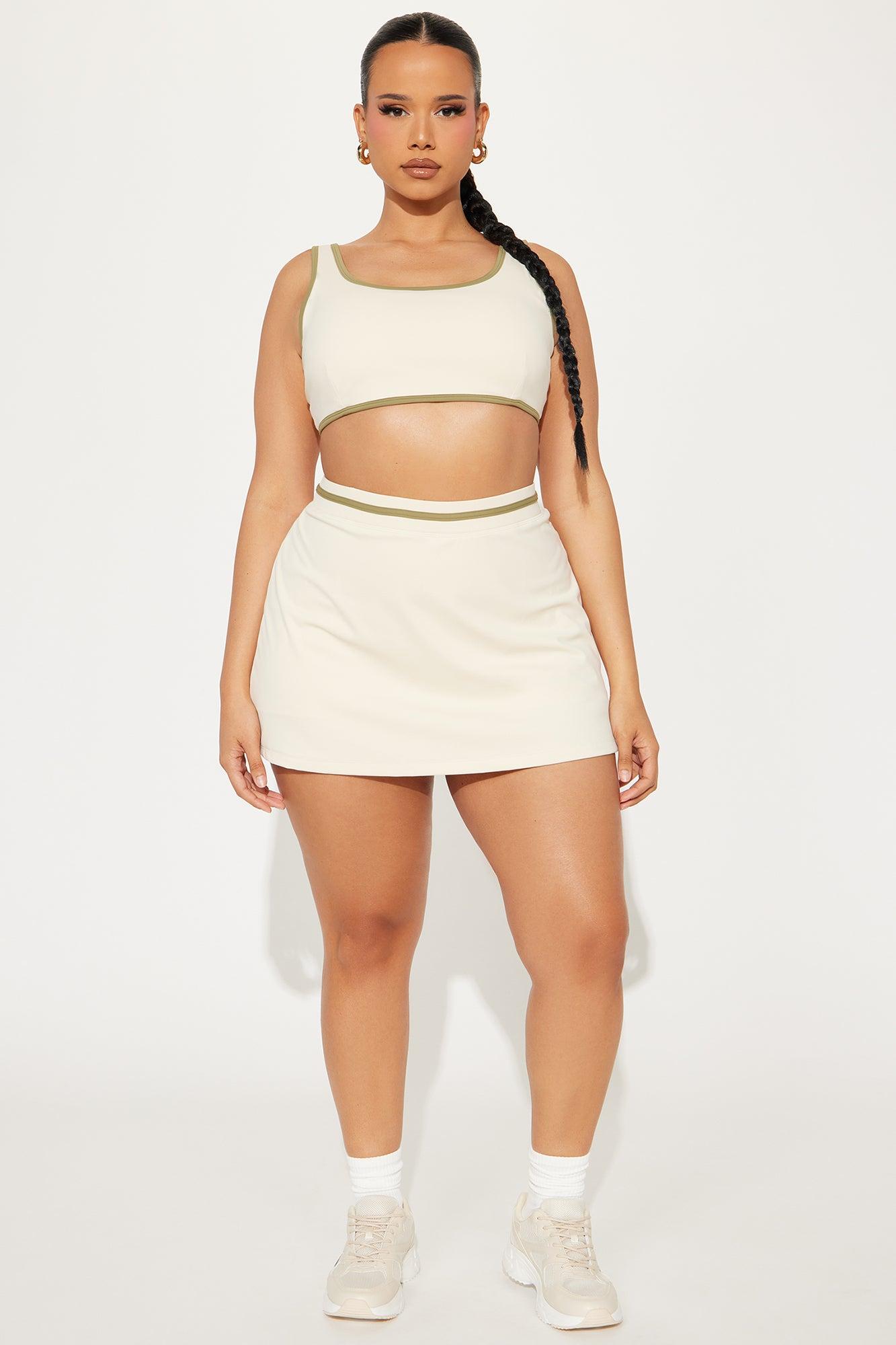 Cami Active Skirt Set - Cream Product Image