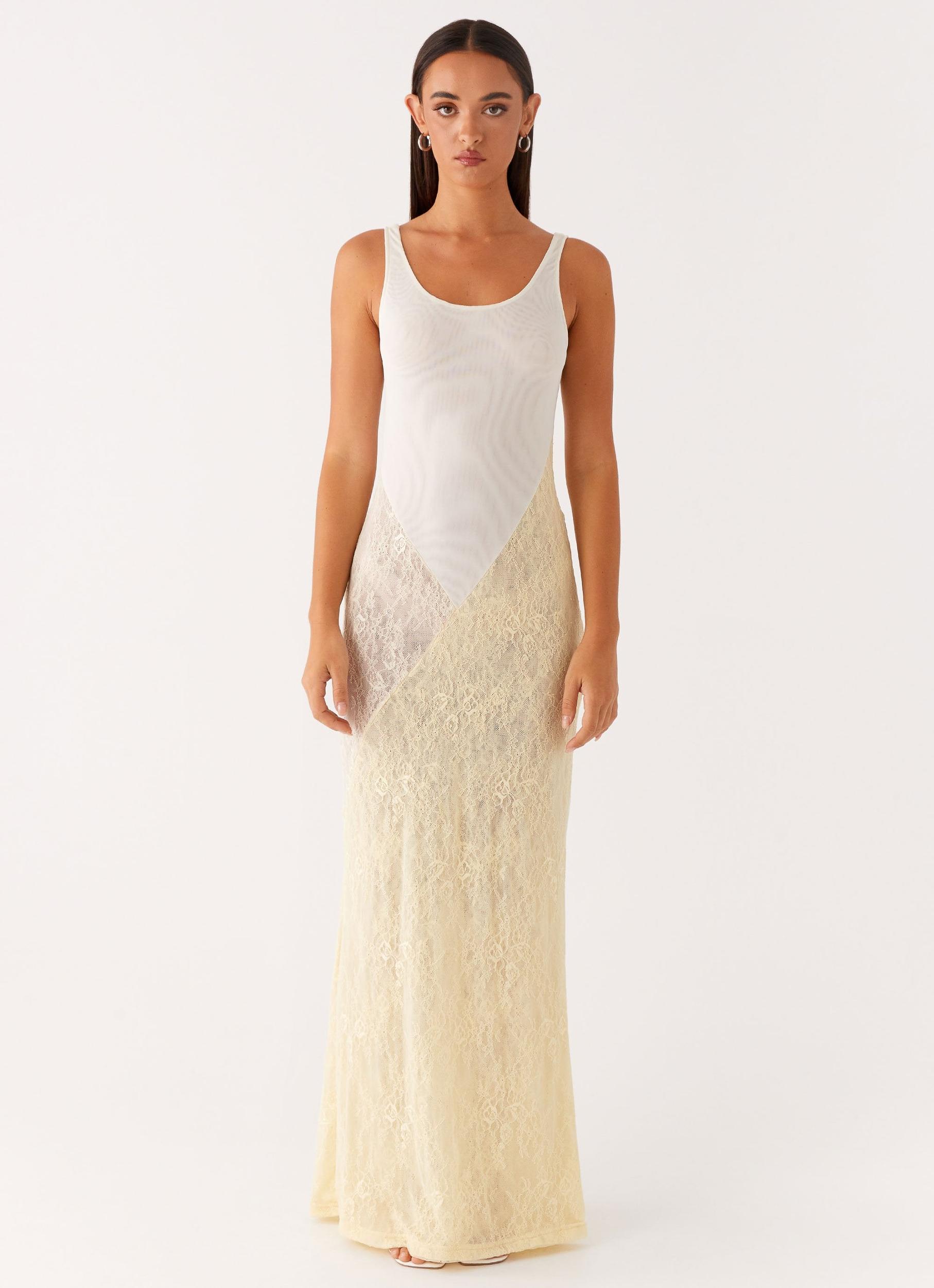 Twilight Dreams Maxi Dress - Yellow Product Image
