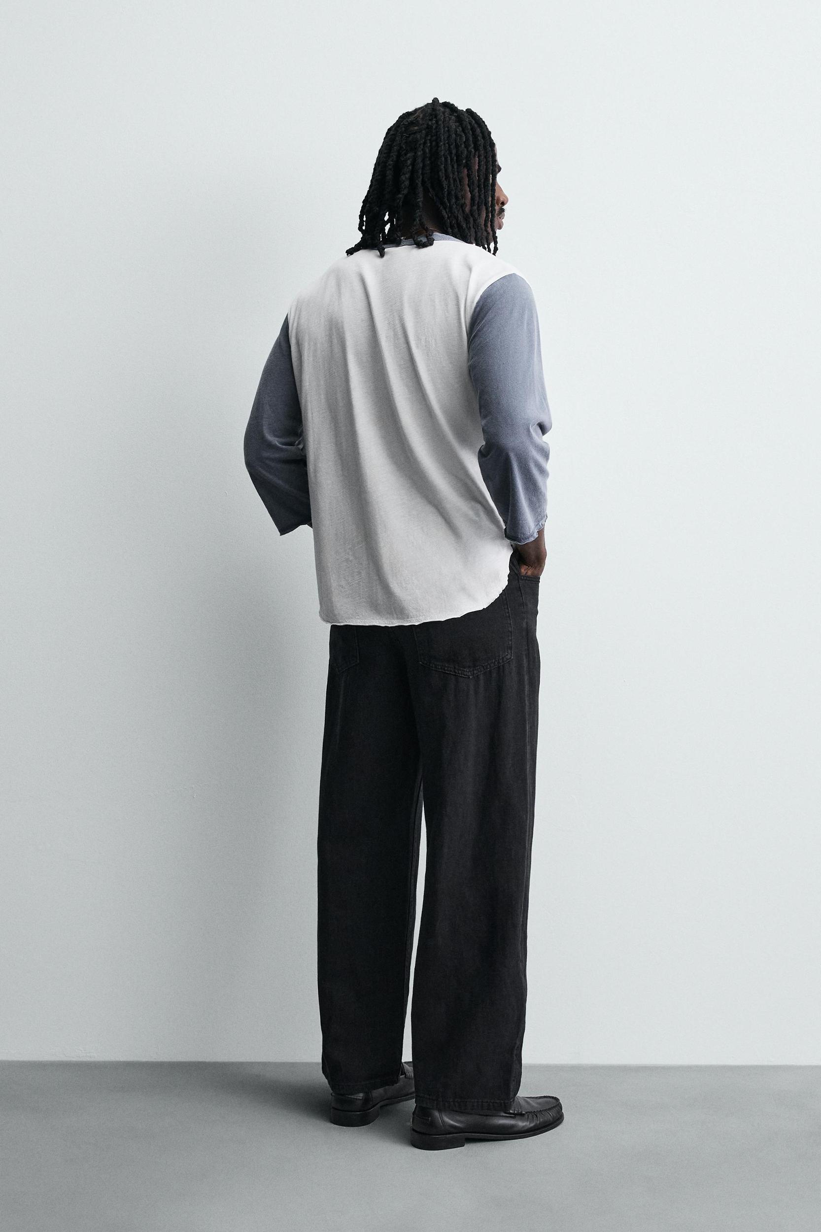 LIGHTWEIGHT LOOSE WIDE FIT JEANS Product Image