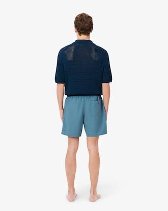 Mid Length Monochrome Swim Trunks Product Image