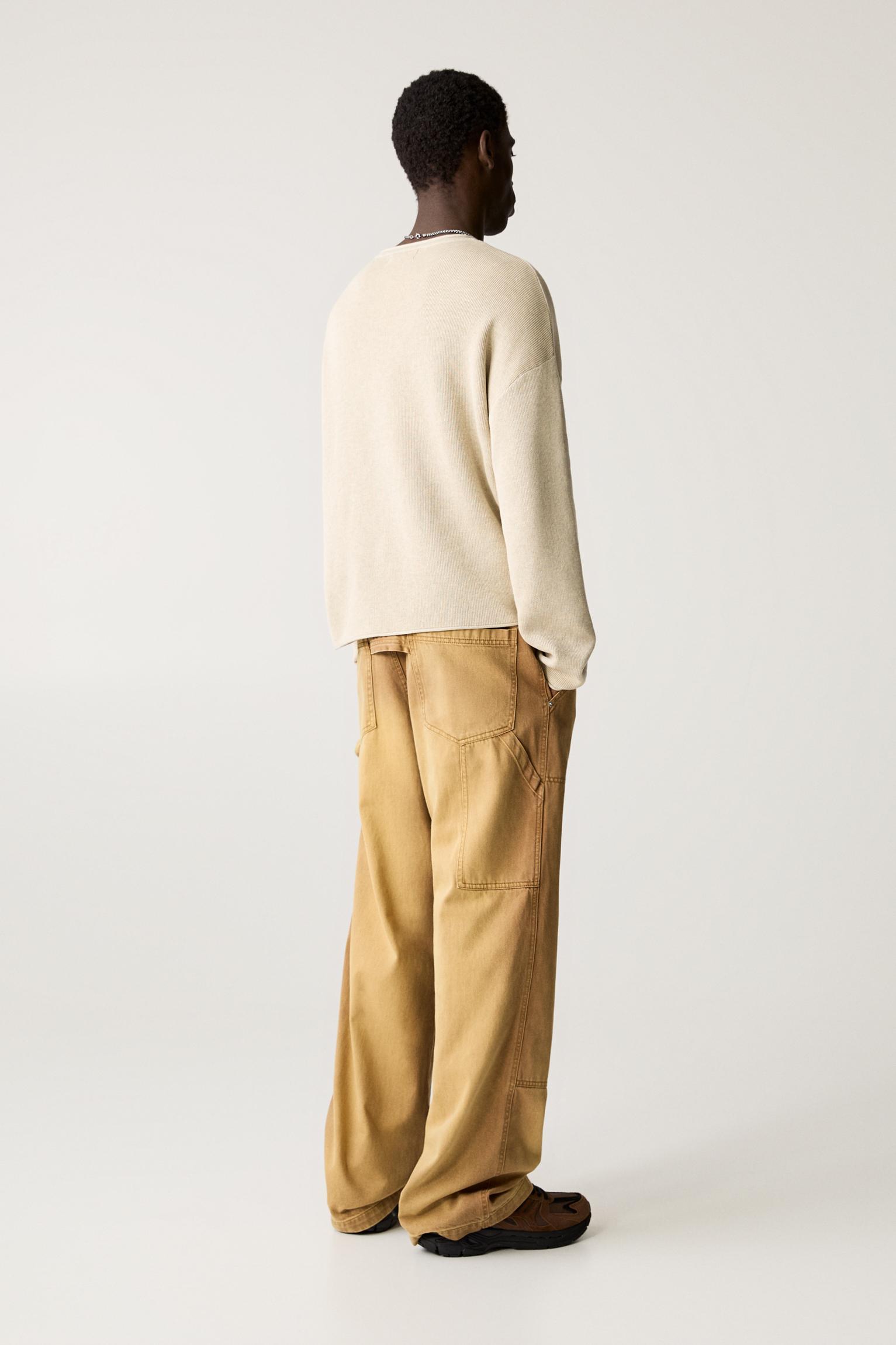 Faded raw edge sweater Product Image